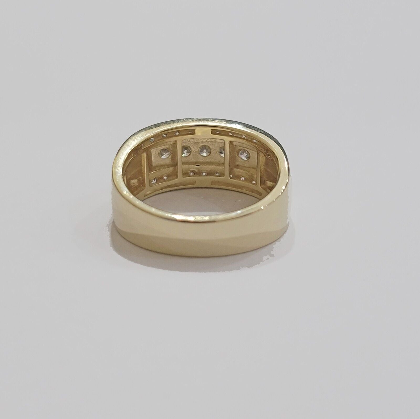 Real 10k 1CT Diamond Ring Men Band Natural Diamonds and Genuine 10kt Yellow Gold - GoldenLinQ