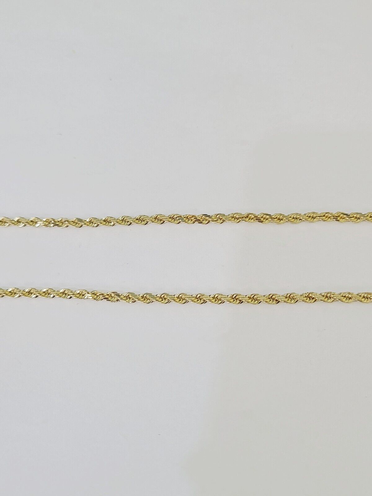 Real 10k 3mm Rope Chain INRI Cross Pendant 18" 20" 22" 24" 26" Gold Set - GoldenlinQ