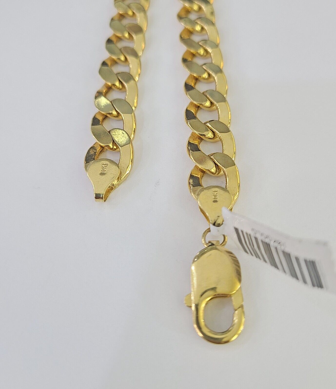 Real 10k Cuban Curb Link chain SET Yellow Gold 11mm 20 - 30Inch Necklace Men Women - GoldenlinQ