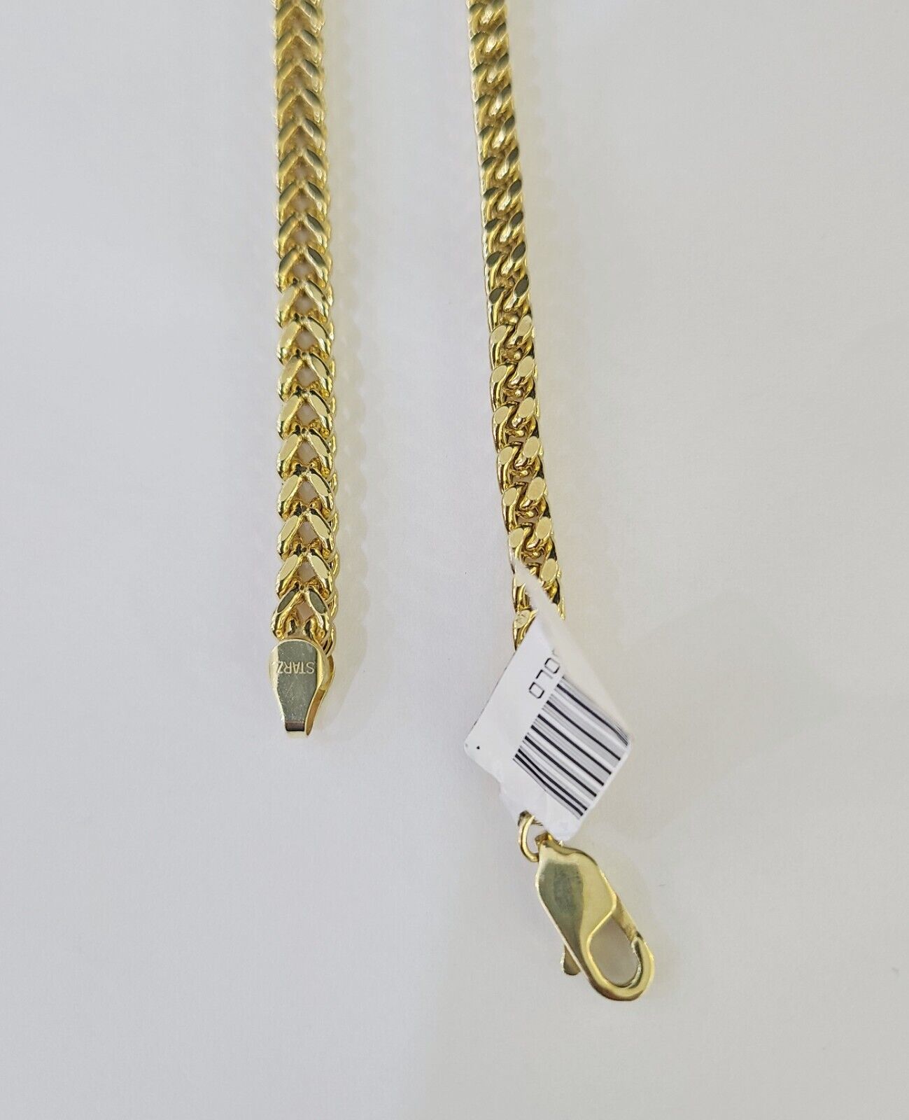Real 10k Franco Chain Yellow gold 4mm 24inch necklace lobster lock 10kt - GoldenlinQ