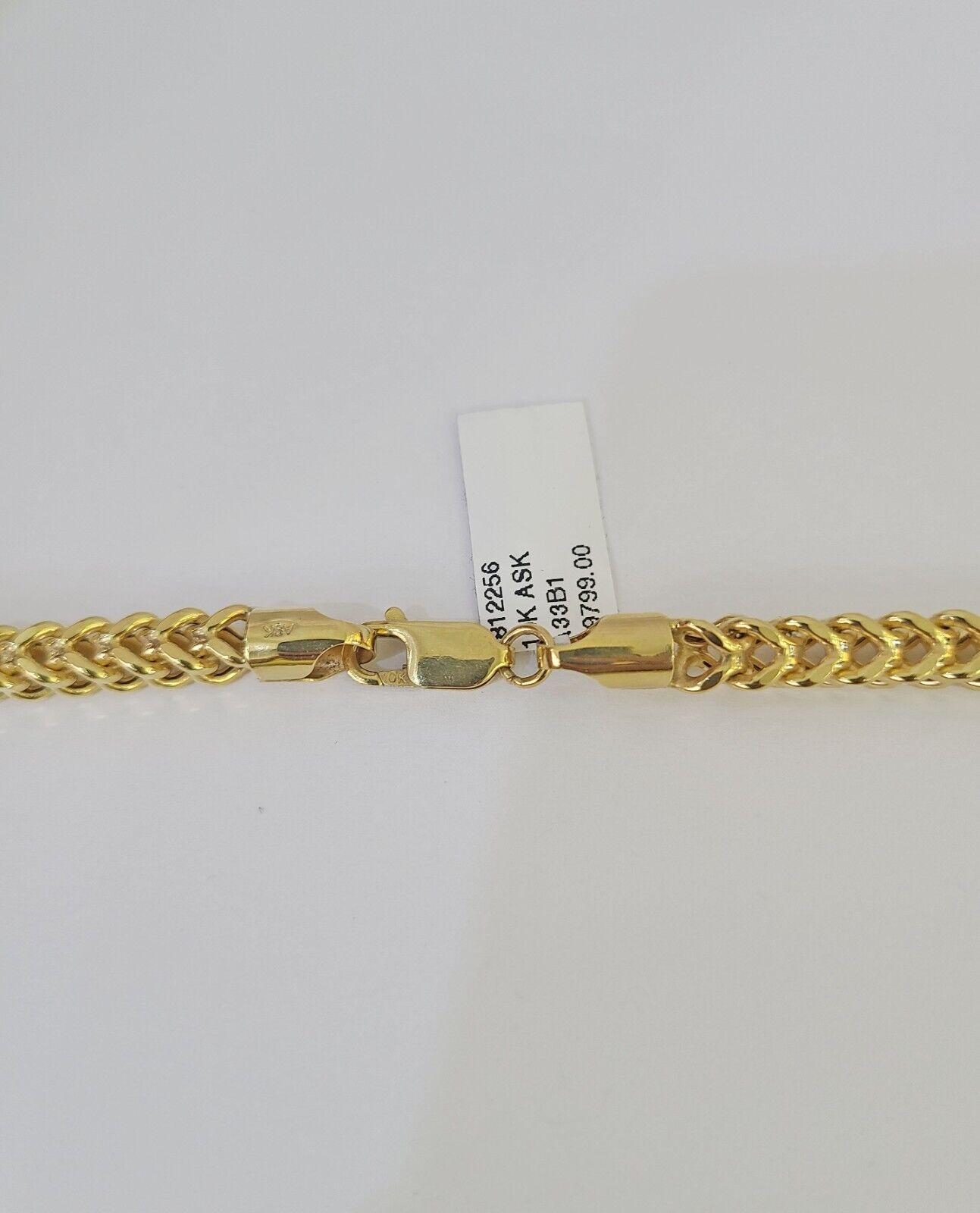 Real 10k Franco Chain Yellow gold 5mm 24inch Necklace lobster lock 10kt - GoldenlinQ