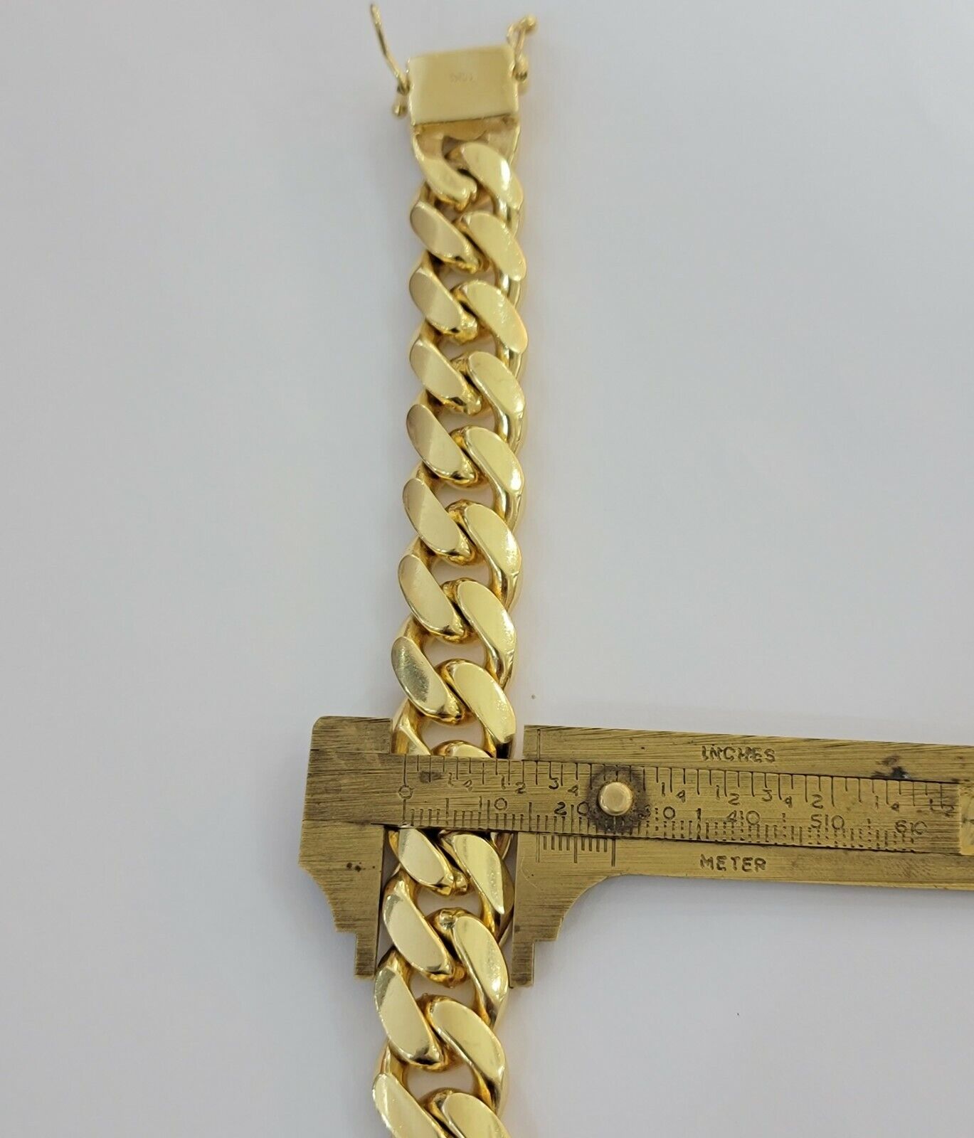 Real 10k Gold Bracelet 16mm 8 Inch Mens Miami Cuban Link STRONG SOLID THICK 10KT - GoldenlinQ