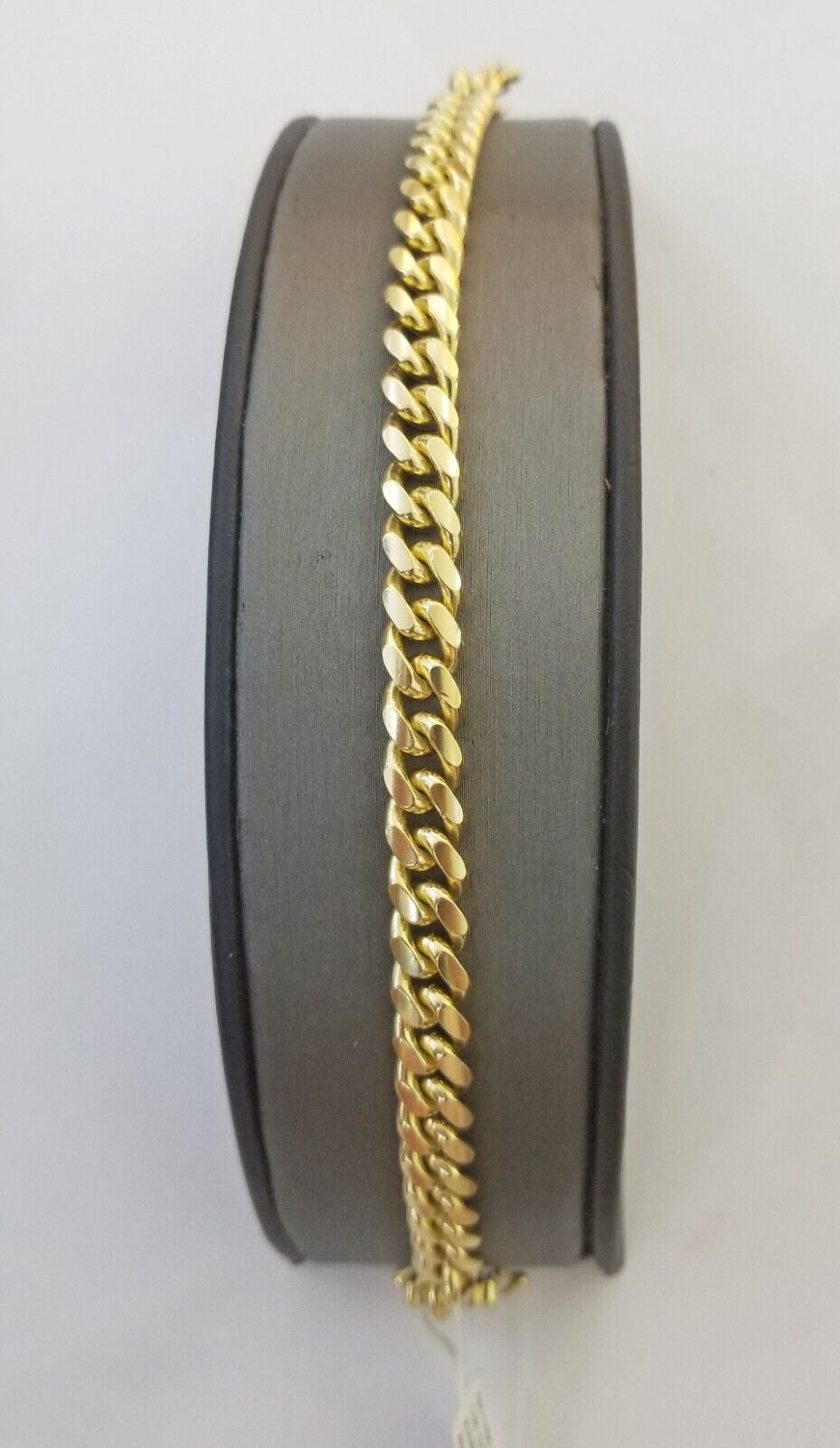 Real 10k Gold Bracelet 8mm Miami Cuban Link 8" Box Lock 10kt Yellow Gold - GoldenlinQ