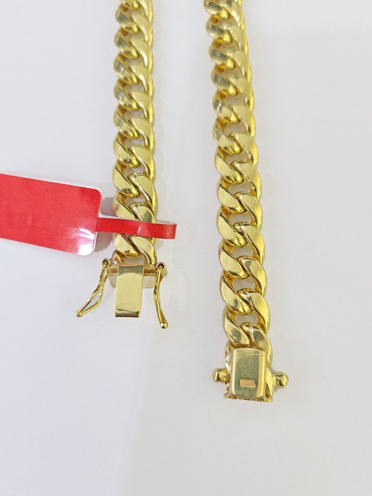 Real 10k Gold Bracelet 8mm Miami Cuban Link 8" Box Lock 10kt Yellow Gold - GoldenlinQ