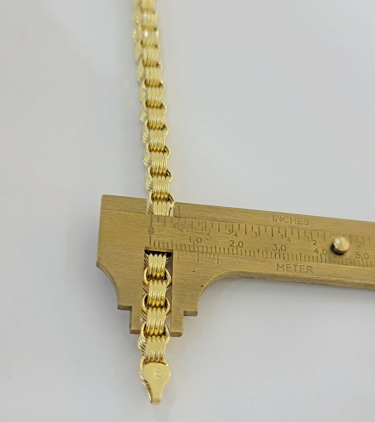 REAL 10k Gold Bracelet Byzantine Box 9" 6mm 10 kt Yellow Gold Men's Genuine 10kt - GoldenlinQ