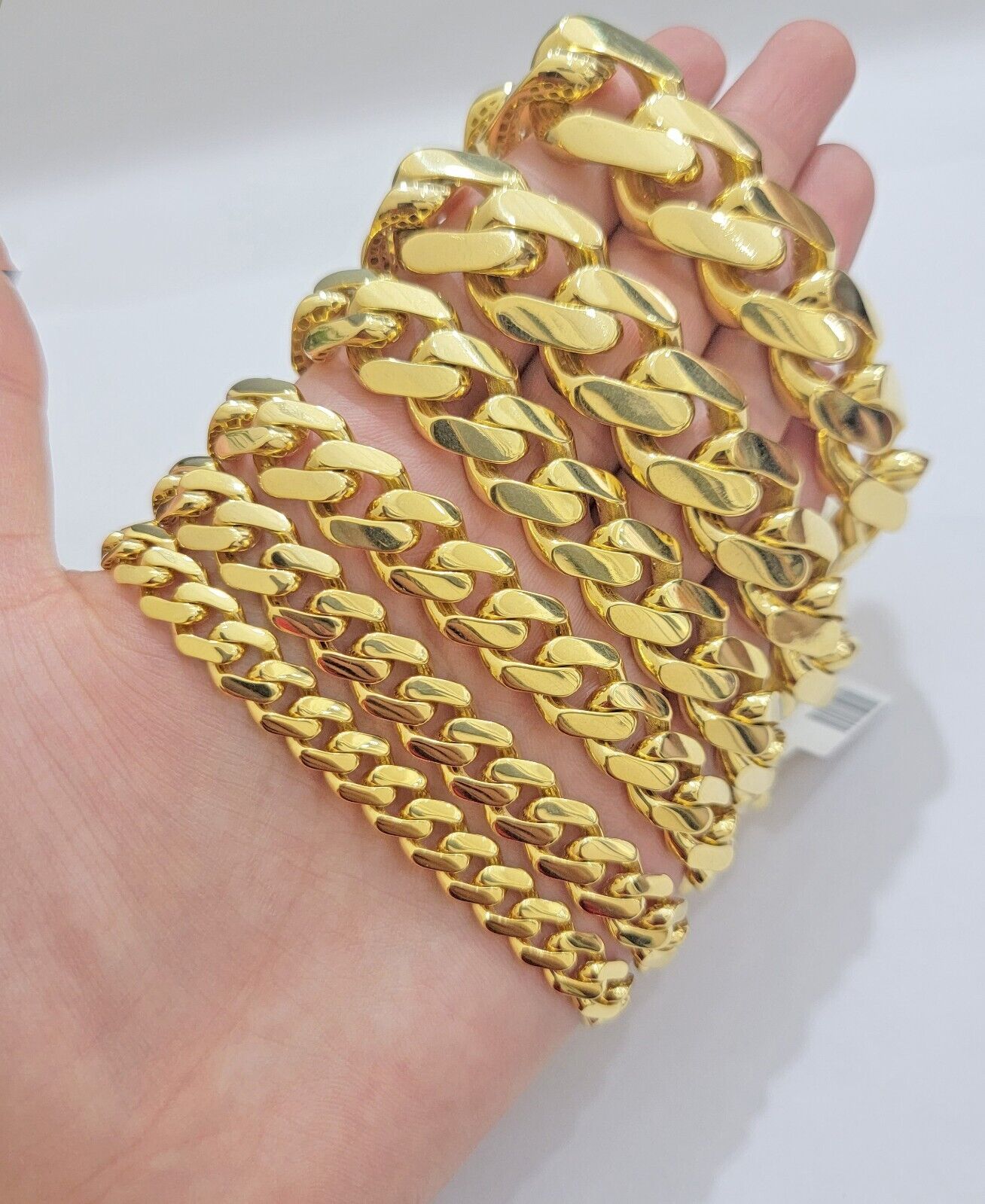 Real 10k Gold Bracelet Royal Cuban Link Monaco 8mm - 20mm 8 - 9" 10kt Yellow Gold - GoldenlinQ