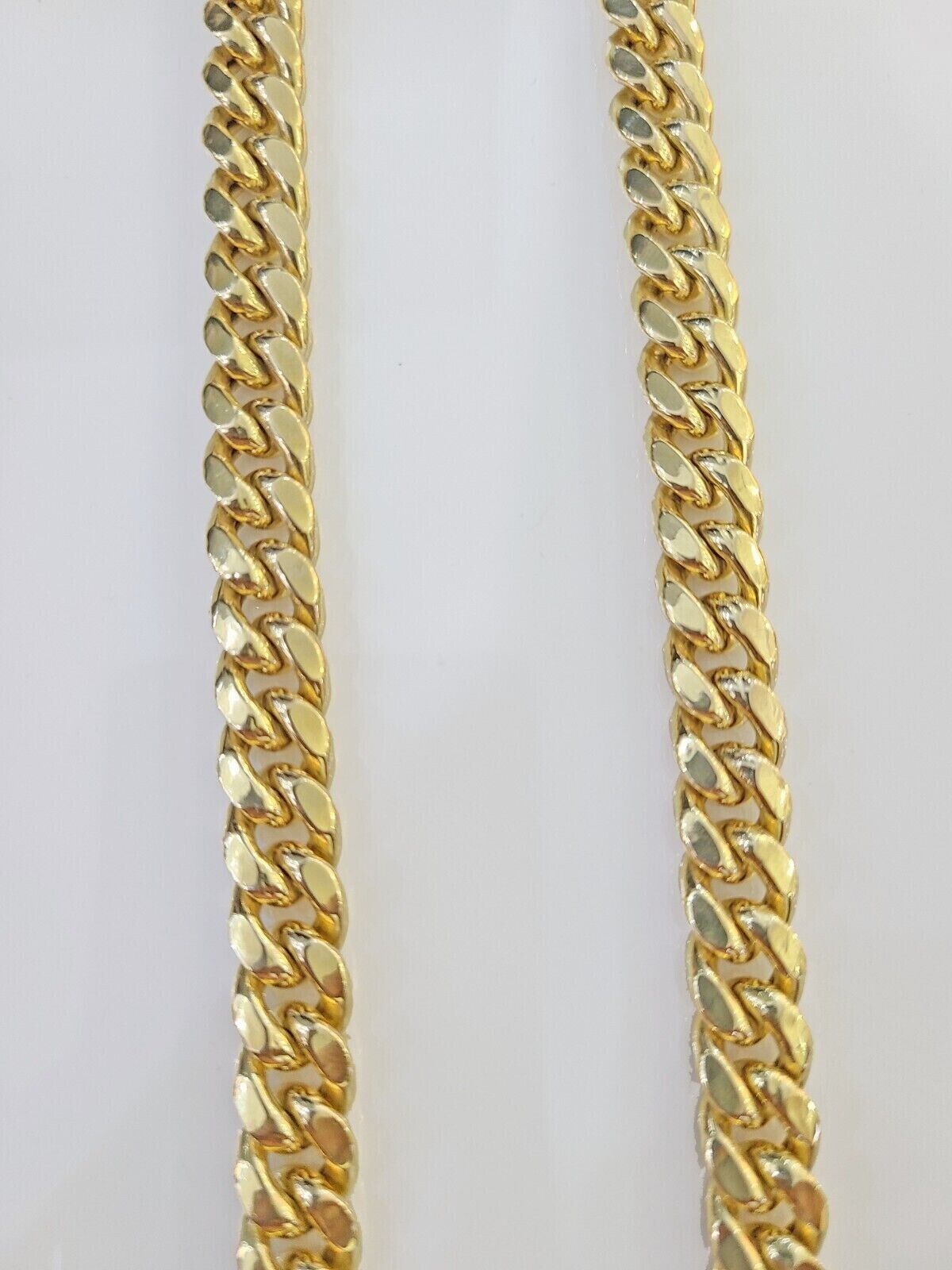 Real 10k Gold Chain Necklace 9mm 26 Inch Miami Cuban Link Strong Men's 10KT Gold - GoldenlinQ