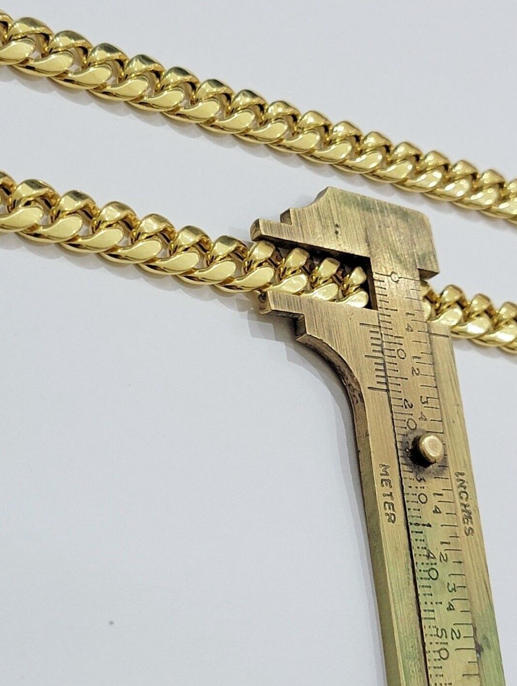 Real 10k Gold Chain Necklace Miami Cuban Link 18" - 28" Inch 8mm Box Lock 10kt Men - GoldenlinQ