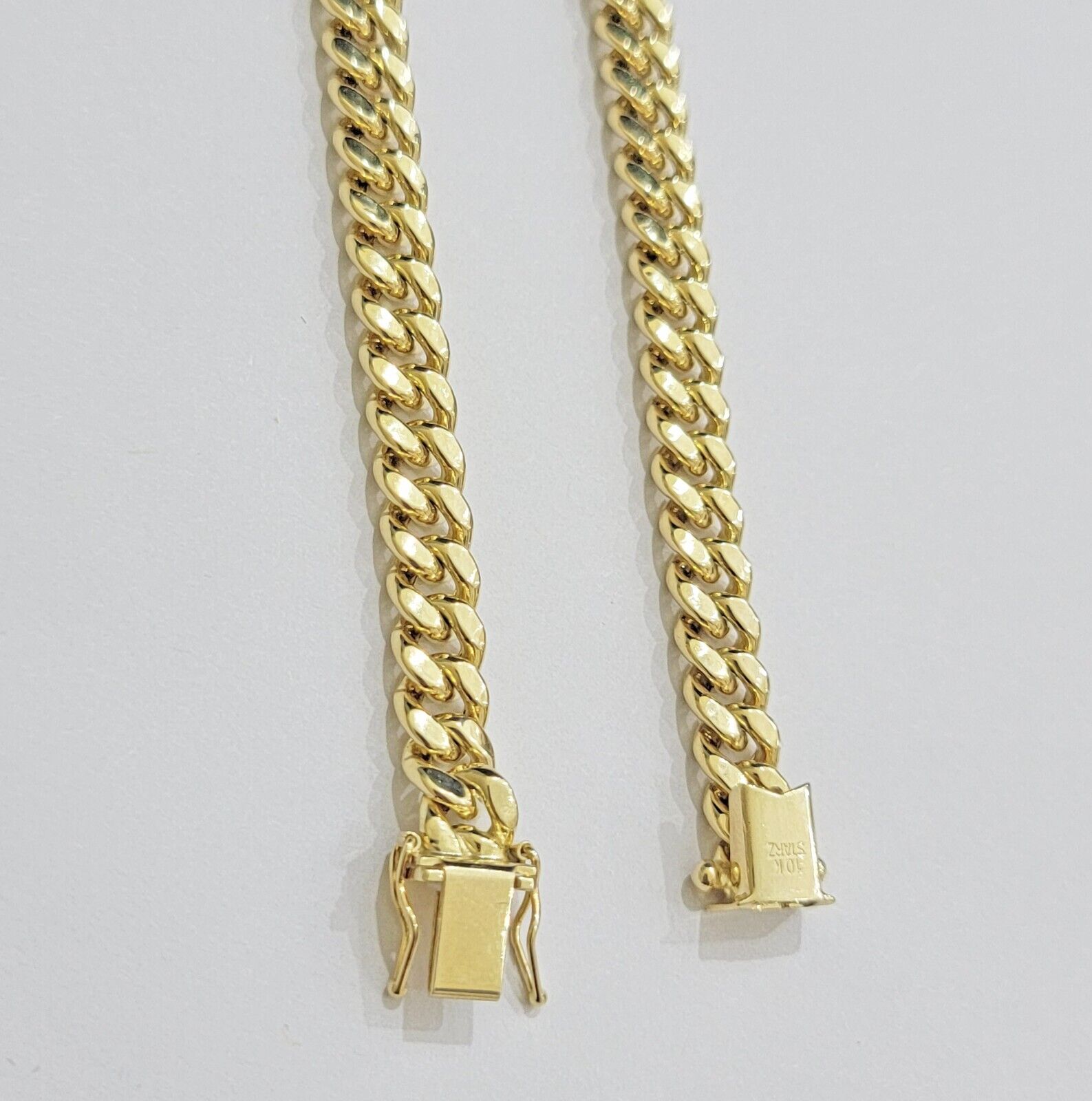 Real 10k Gold Chain Necklace Miami Cuban Link 7mm 18" - 30 Inch Mens 10kt Yellow - GoldenlinQ