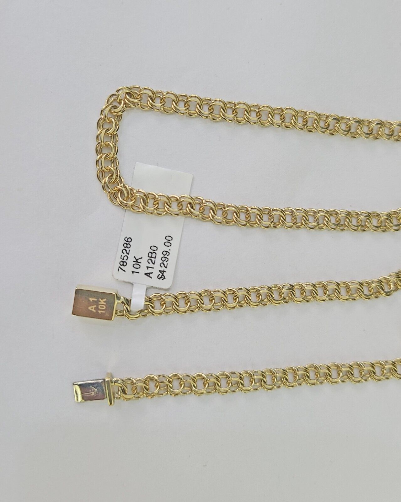 Real 10k Gold Chino ID Chain 4mm 22Inch Yellow Necklace Real Gold - GoldenlinQ
