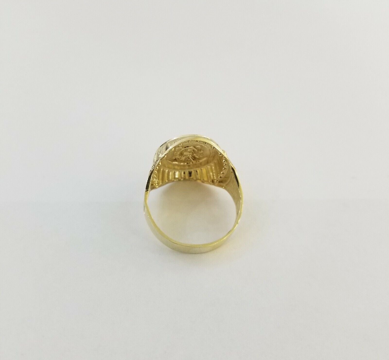 Real 10k gold circular sizable ring ,10kt yellow size 11 Casual Circle Band Men - GoldenlinQ