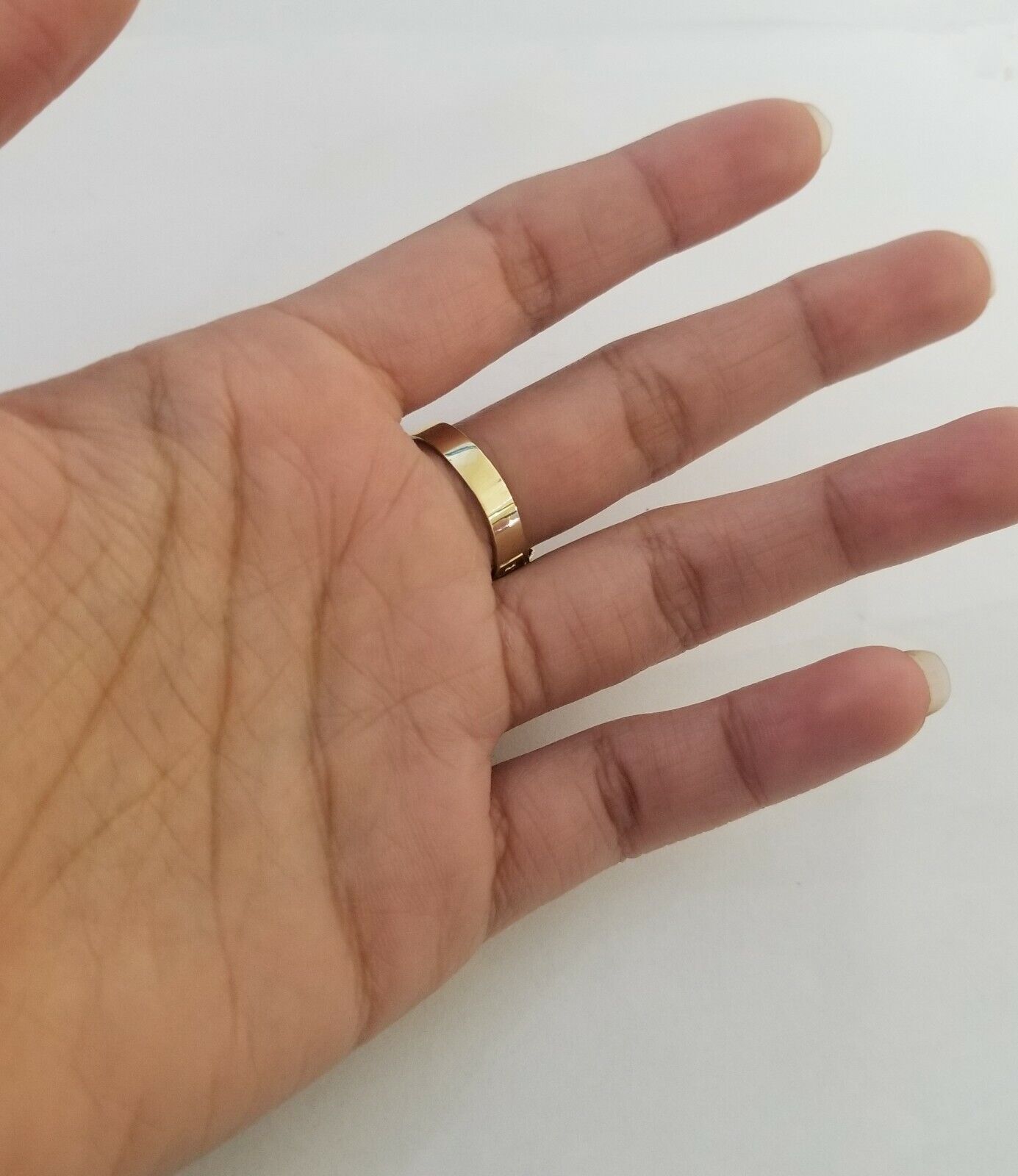 Real 10k gold circular sizable ring ,10kt yellow size 11 Casual Circle Band Men - GoldenlinQ