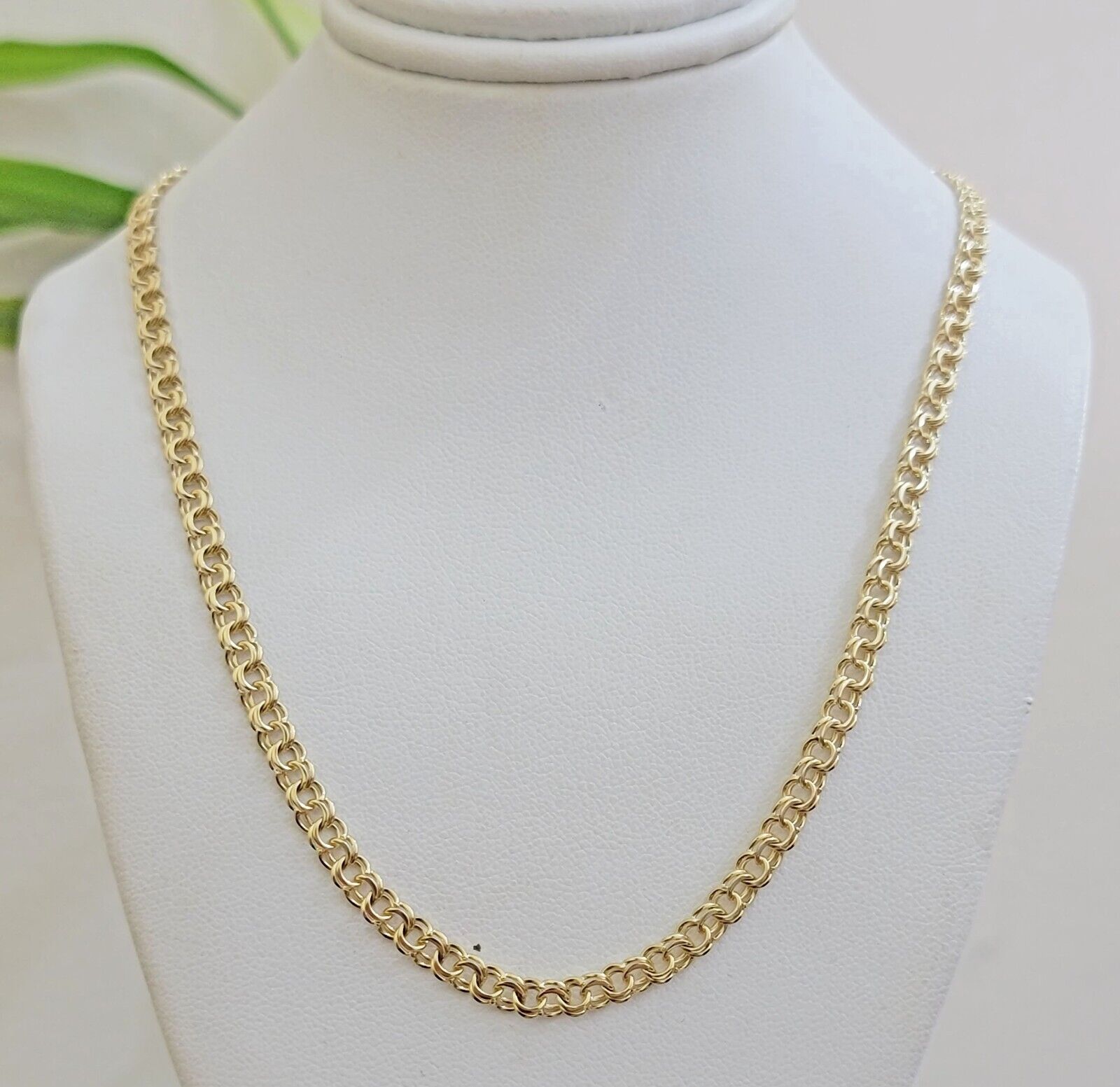 Real 10k Gold Kids Chino Chain Necklace 16 Inch 5mm SOLID 10KT Yellow Gold - GoldenlinQ
