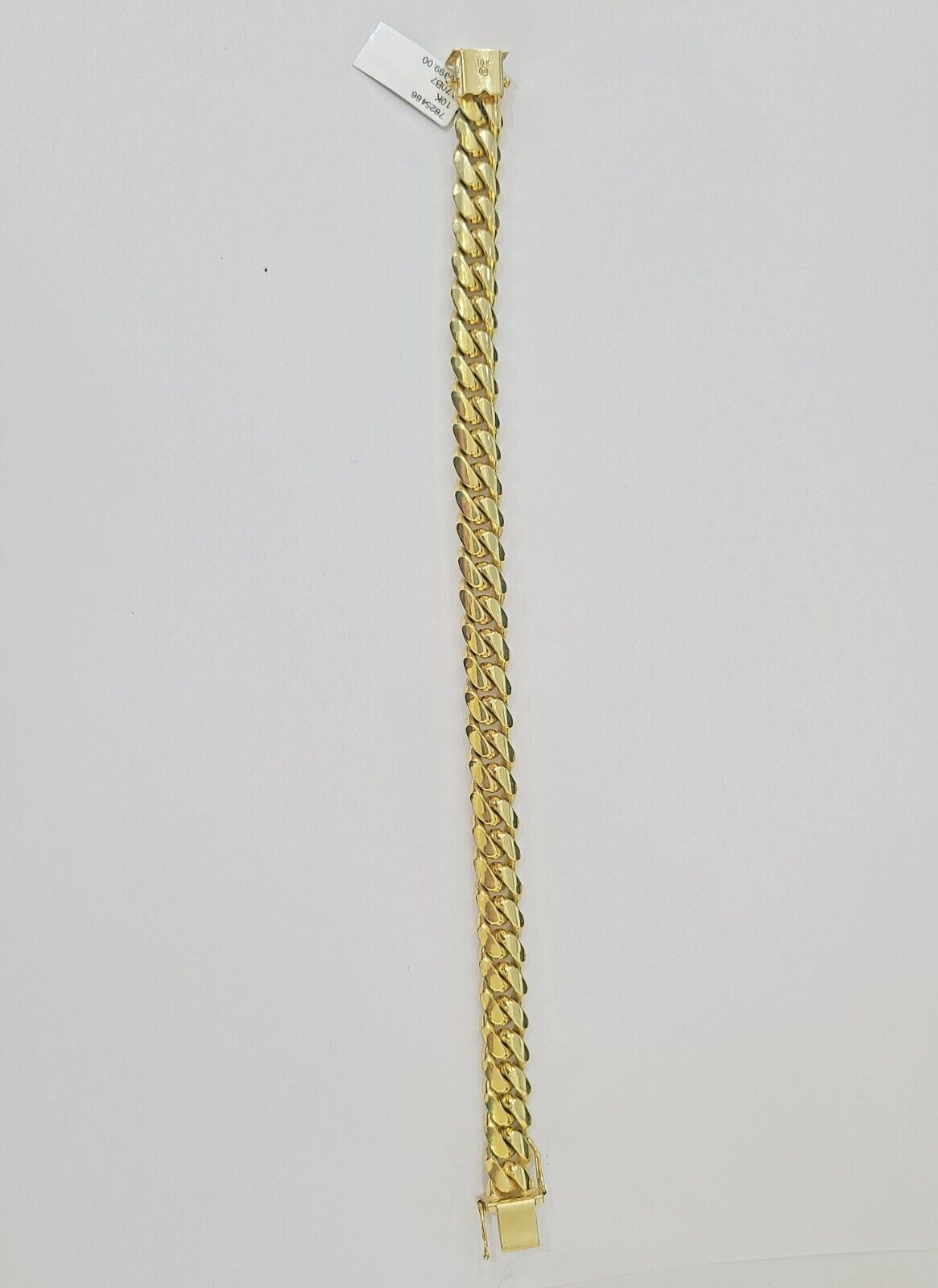 Real 10k Gold Miami Cuban Link Bracelet 10mm 9" Box Lock 10kt Yellow Gold - GoldenlinQ