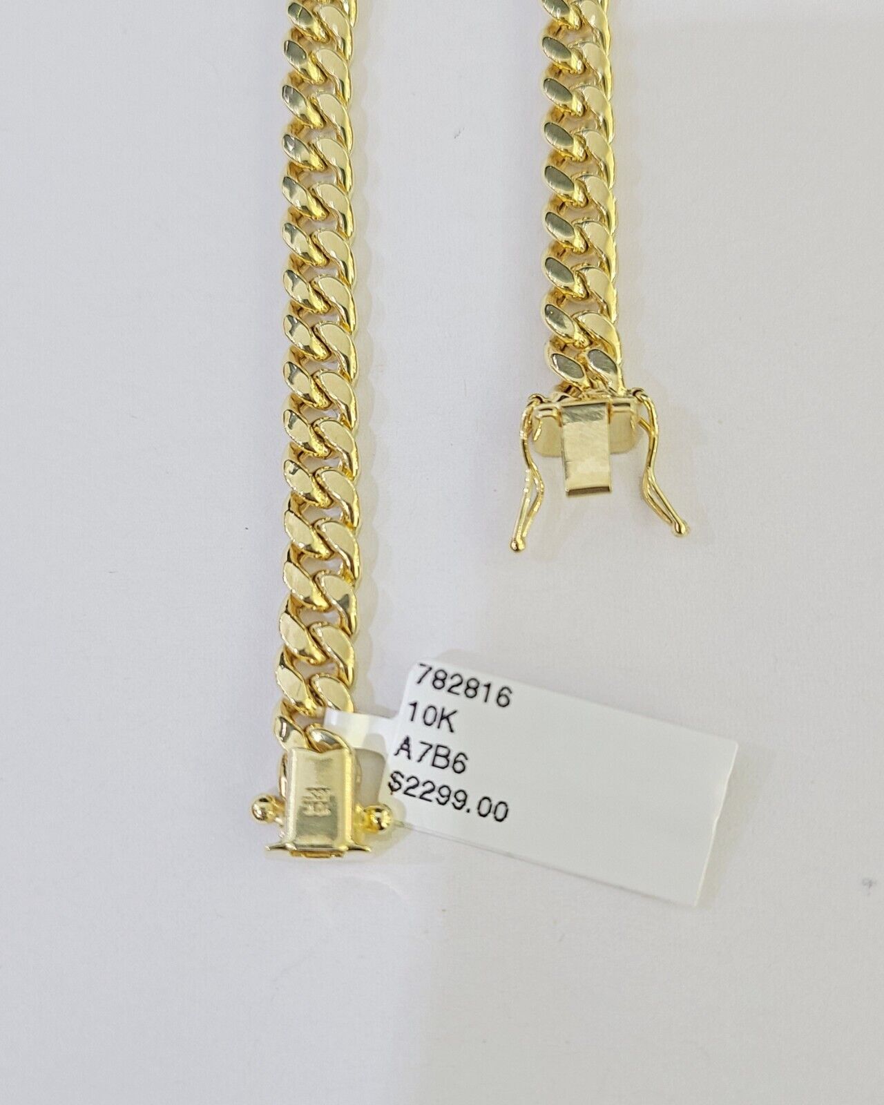 Real 10k Gold Miami Cuban link Bracelet 6mm 7" 7.5" 8" 8.5" 9" 10kt Yellow Gold - GoldenlinQ