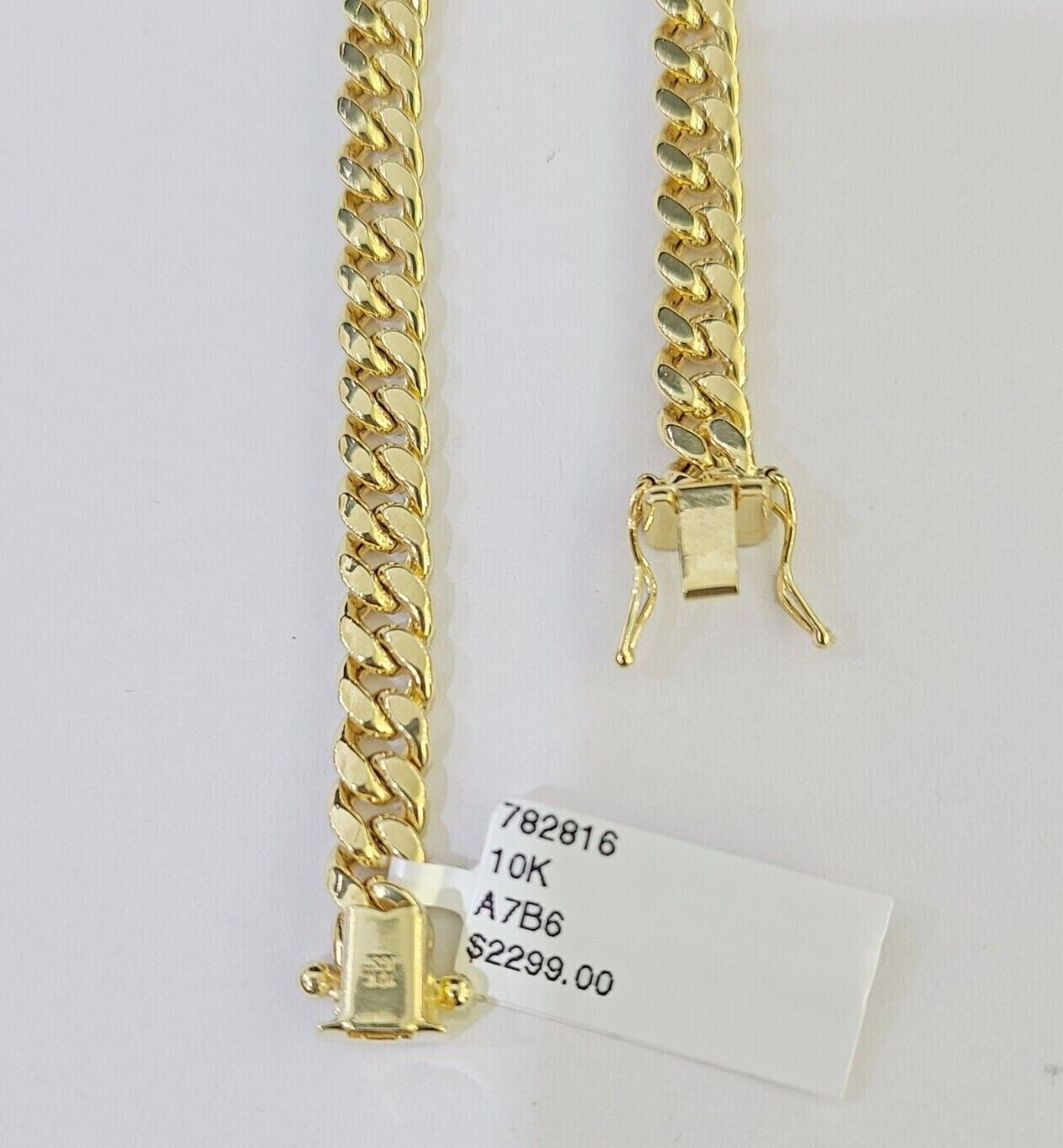 Real 10k Gold Miami Cuban link Bracelet 6mm 7" - 9 Inch 10kt Men Women DISCOUNT - GoldenlinQ