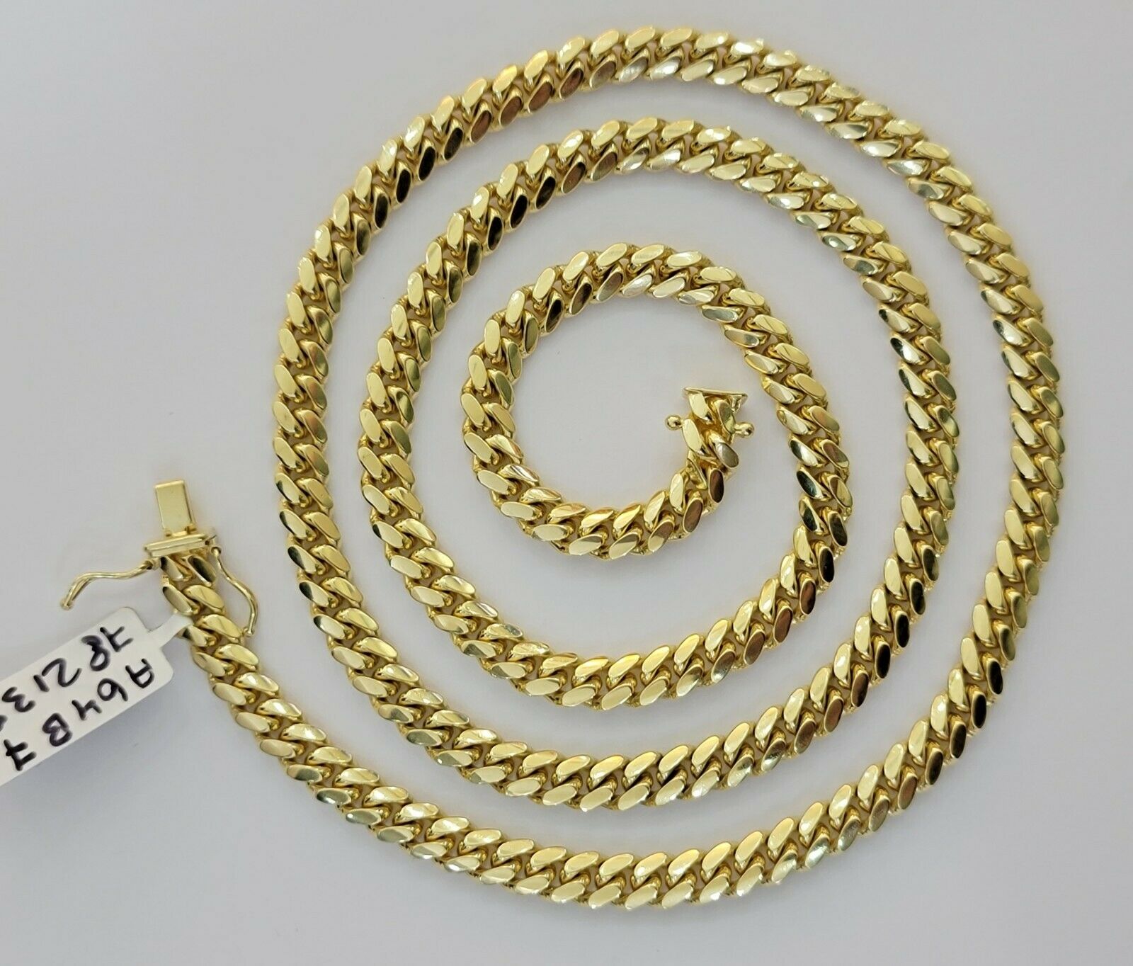 REAL 10k Gold Necklace Chain 6mm Miami Cuban Link 18 - 28" 10kt Yellow Gold SOLID - GoldenlinQ