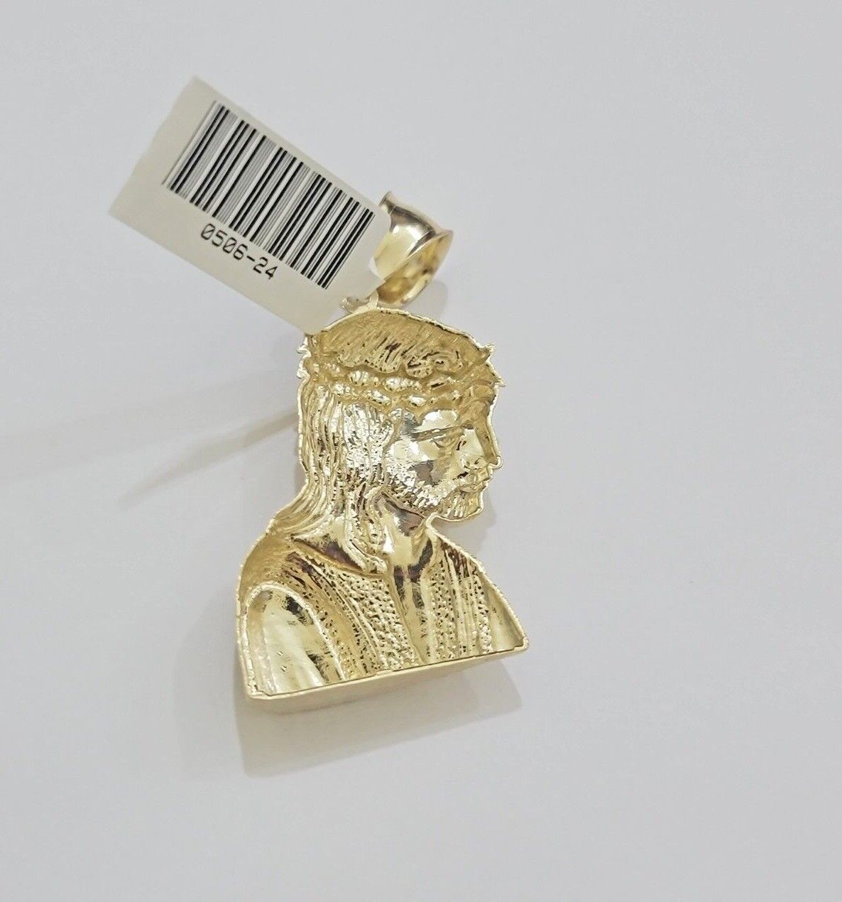 Real 10k Gold Pendant Necklace SET & Miami Cuban Link Chain 4mm 22" & Jesus Head - GoldenlinQ