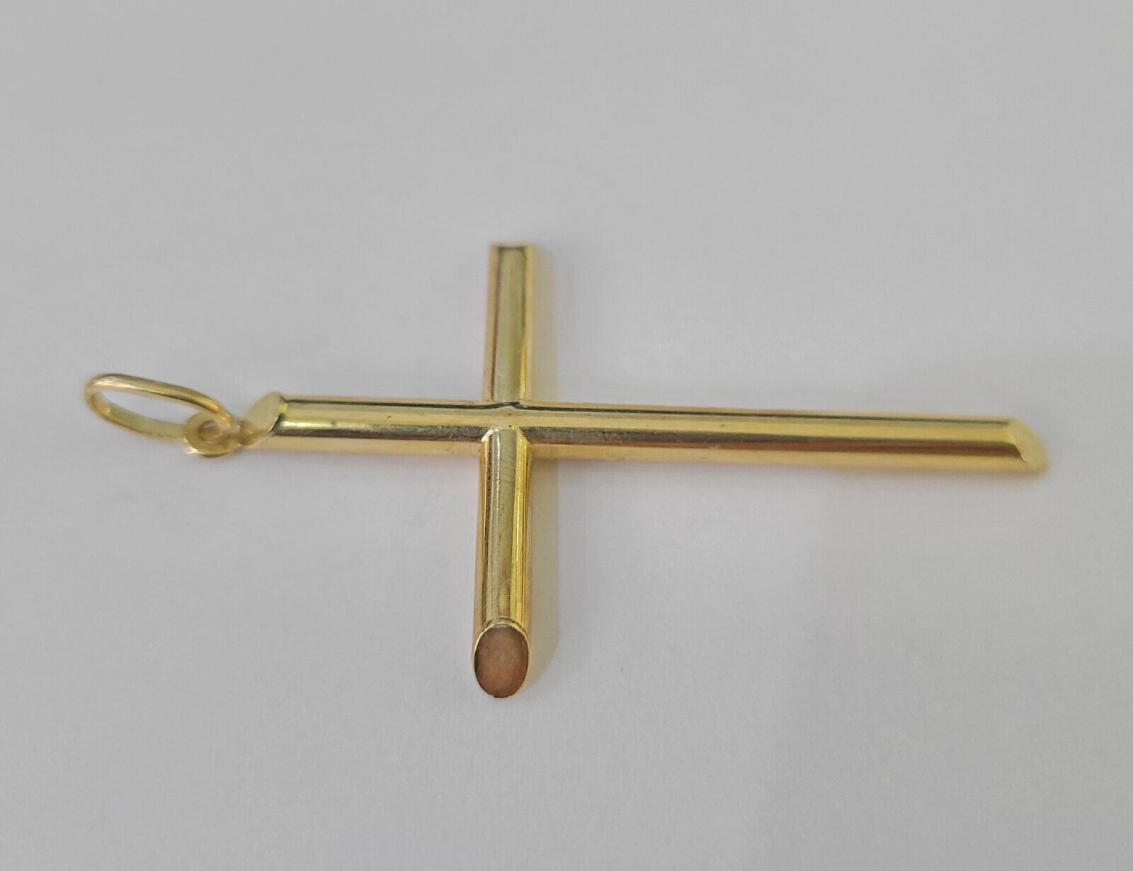 Real 10K Jesus Crucifix Cross Pendant 2.5" Yellow Gold Charm Genuine - GoldenlinQ