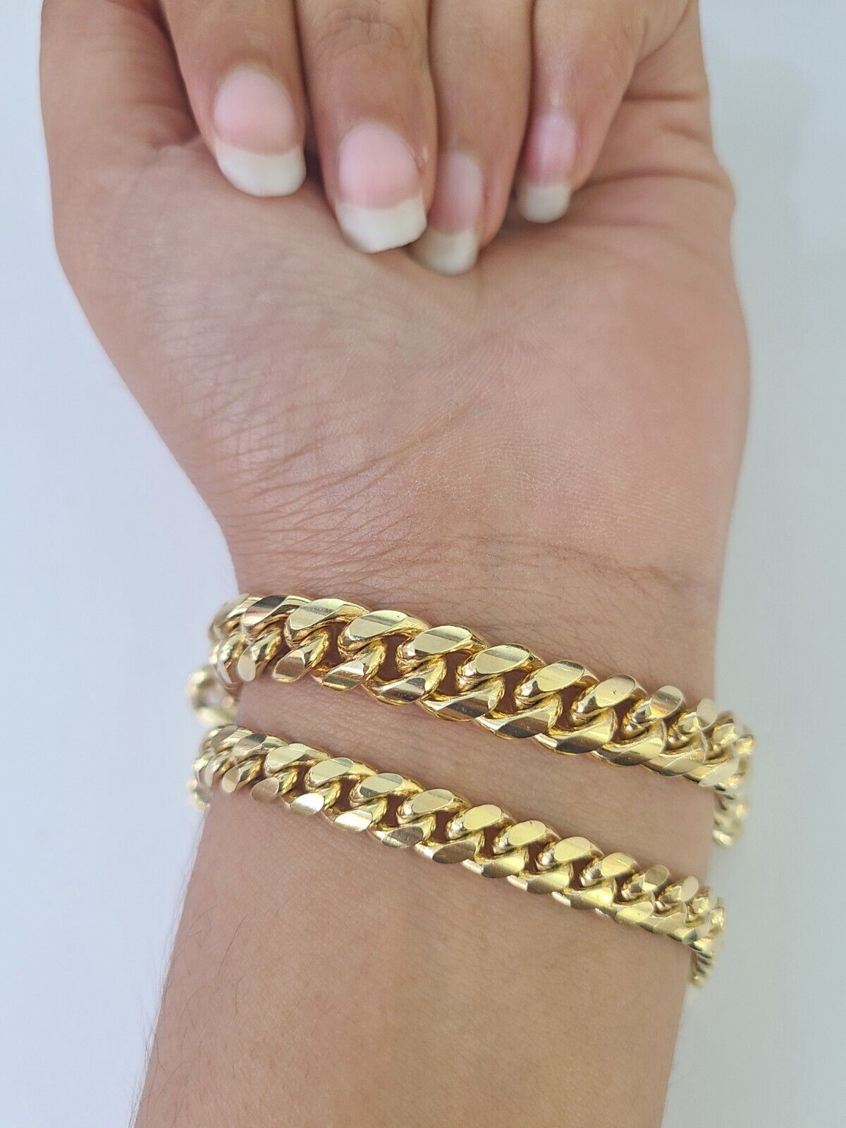 Real 10k Miami Cuban Bracelet Yellow Gold 6mm 9mm Men Women 7" 7.5" 8" 8.5" 9" - GoldenlinQ