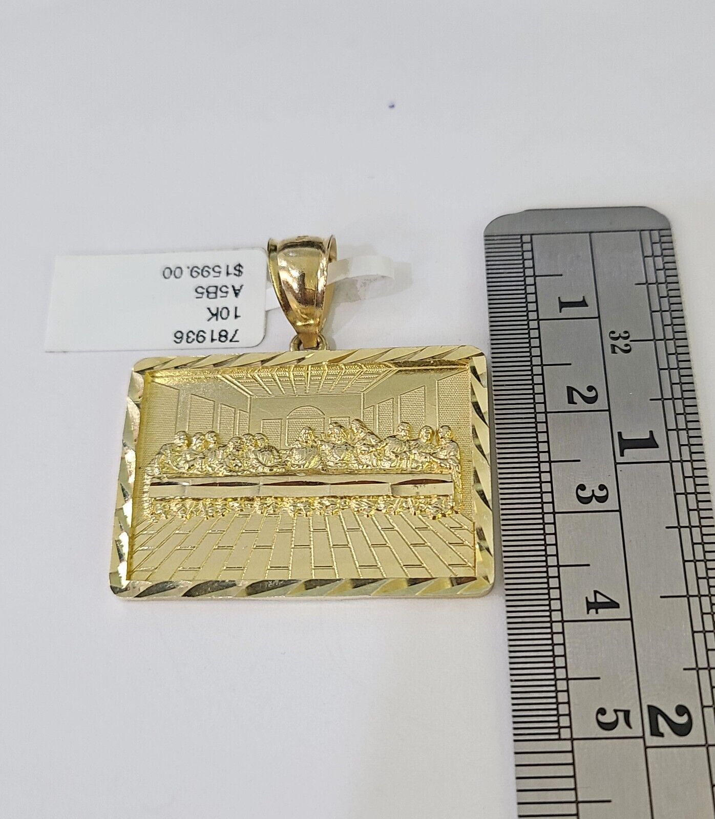 Real 10k Miami Cuban Chain Last Supper Charm Set 4mm Yellow Gold Necklace - GoldenlinQ