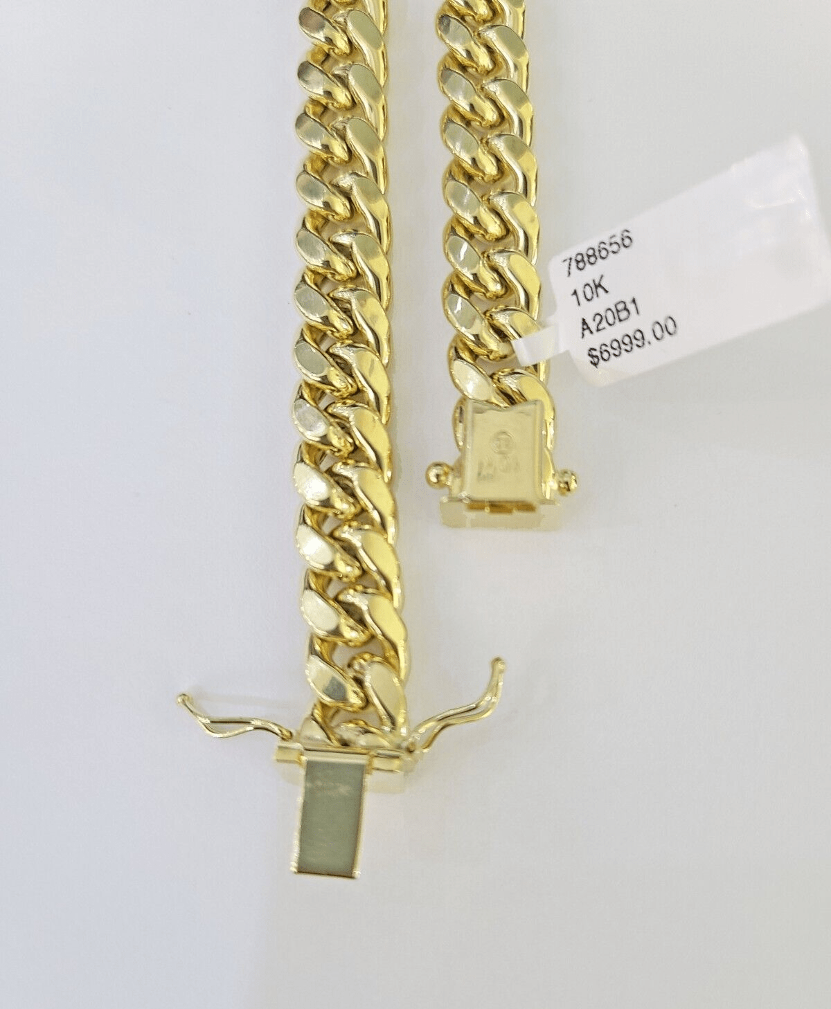 Real 10k Miami Cuban Link Bracelet Gold 9mm 9.5" Box Lock 10kt Yellow Gold - GoldenlinQ