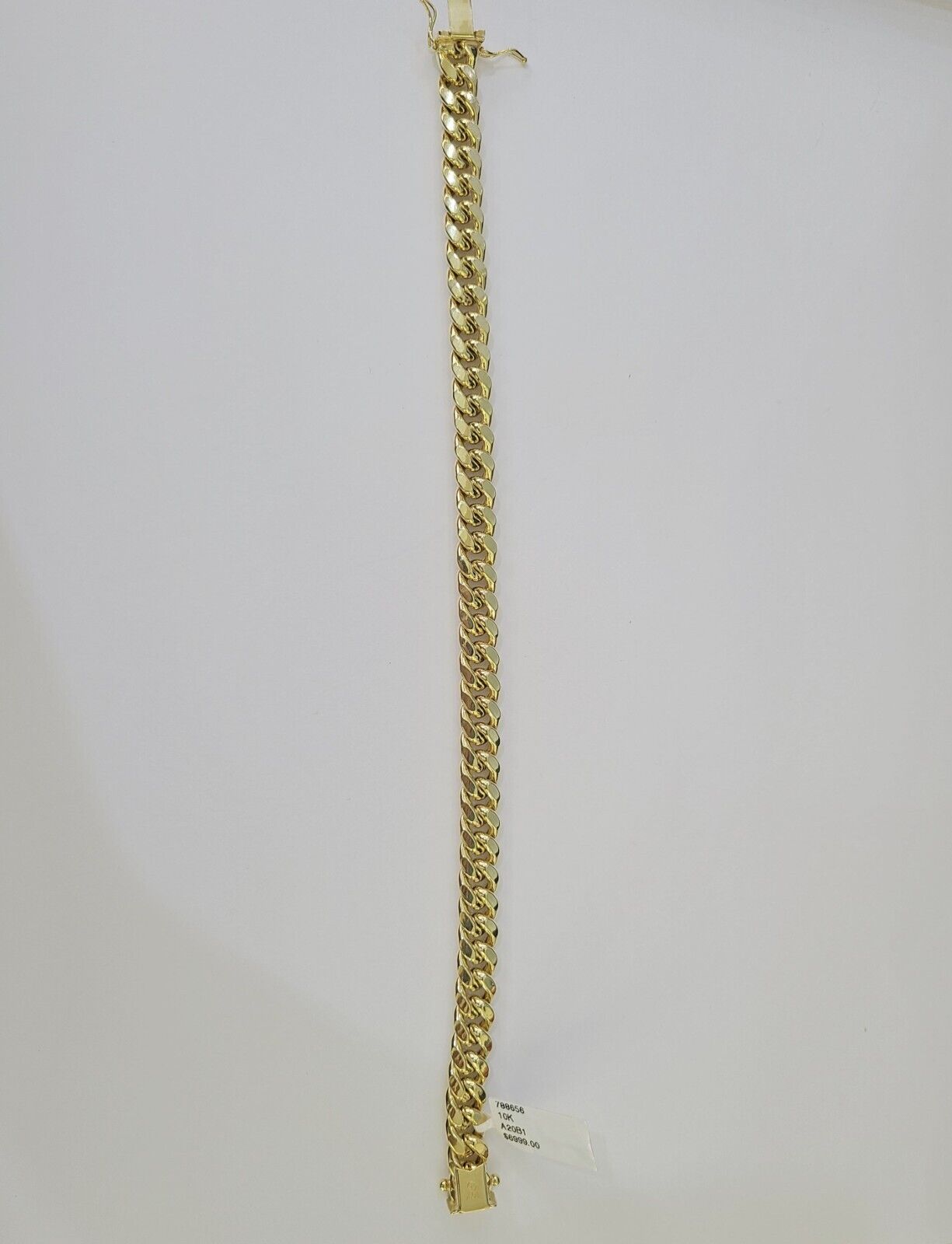 Real 10k Miami Cuban Link Bracelet Gold 9mm 9.5" Box Lock 10kt Yellow Gold - GoldenlinQ