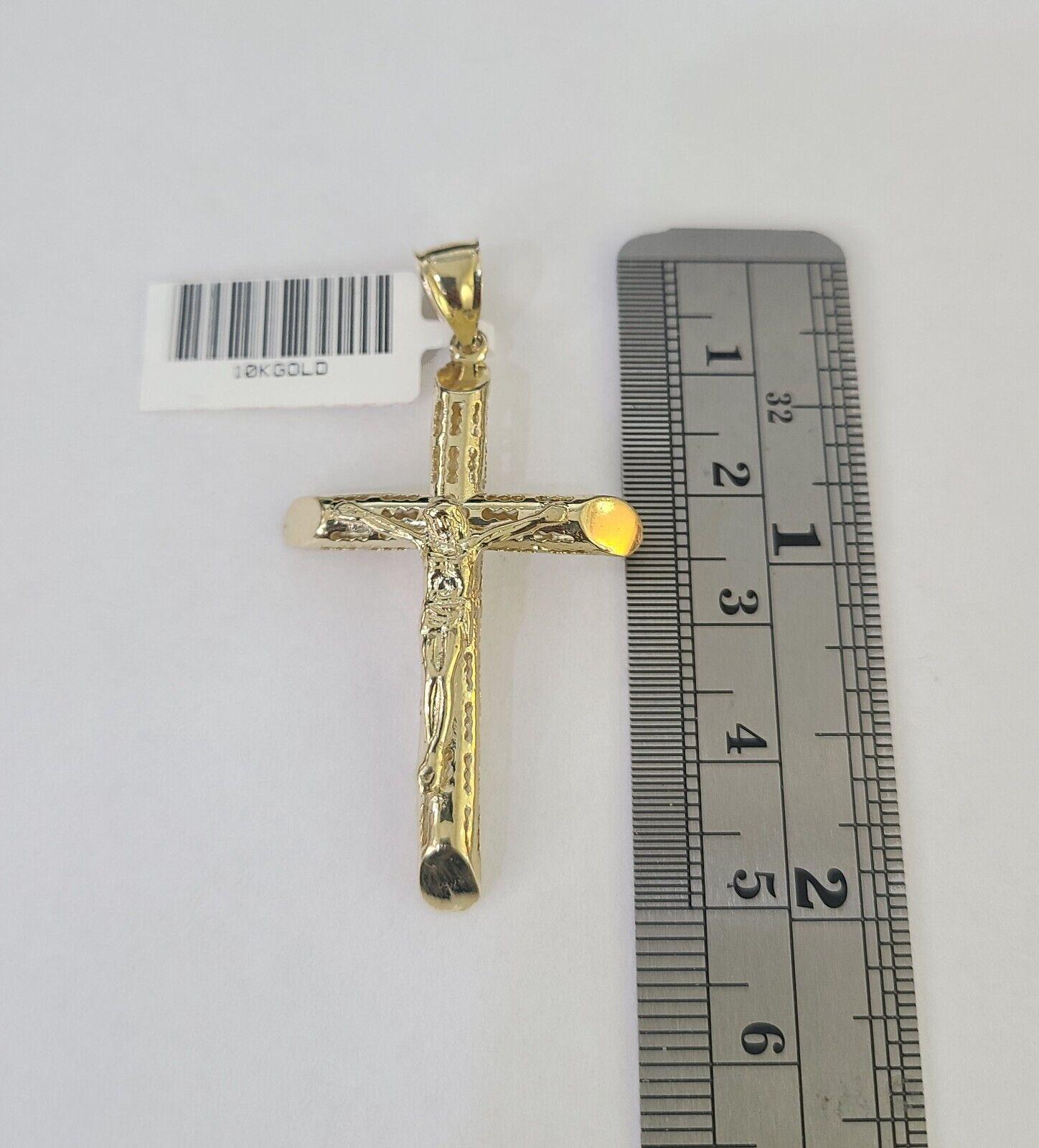 Real 10k Milano Rope Chain Jesus Cross Charm Necklace SET 3mm 18" 20" 22" 24" - GoldenlinQ