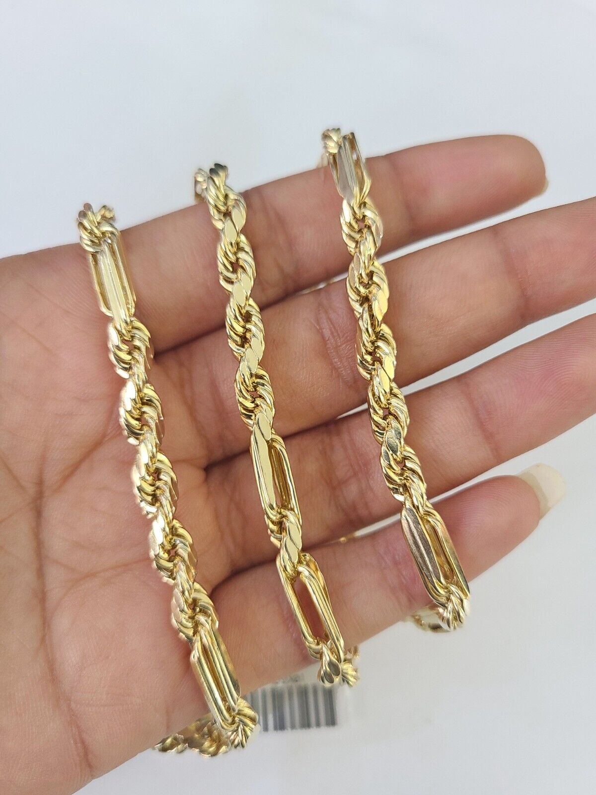 Real 10k Milano Rope Chain Necklace Yellow Gold 5mm 20" 22" 24" 26" 28" Genuine - GoldenlinQ