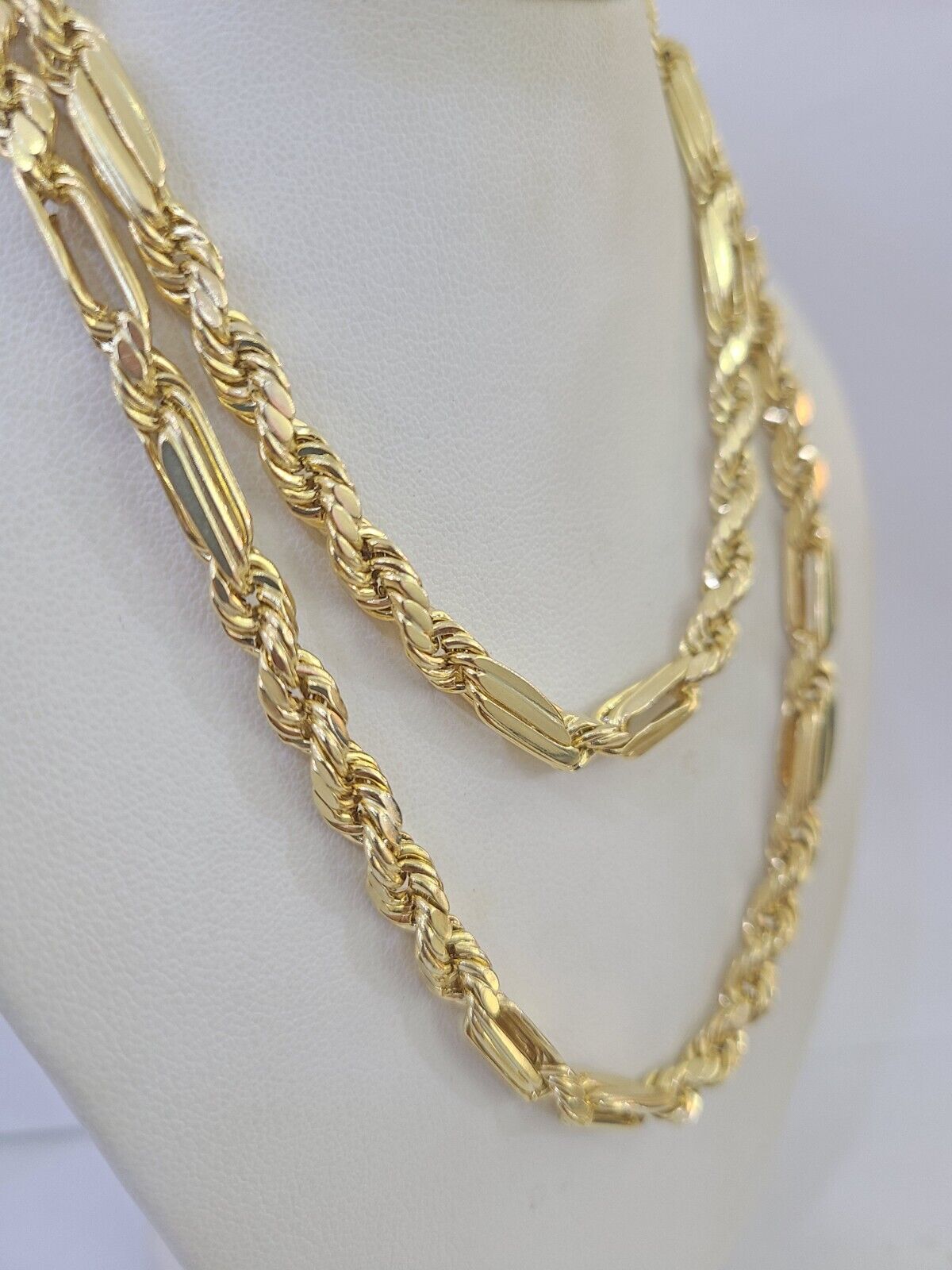 Real 10k Milano Rope Chain Necklace Yellow Gold 5mm 20" 22" 24" 26" 28" Genuine - GoldenlinQ