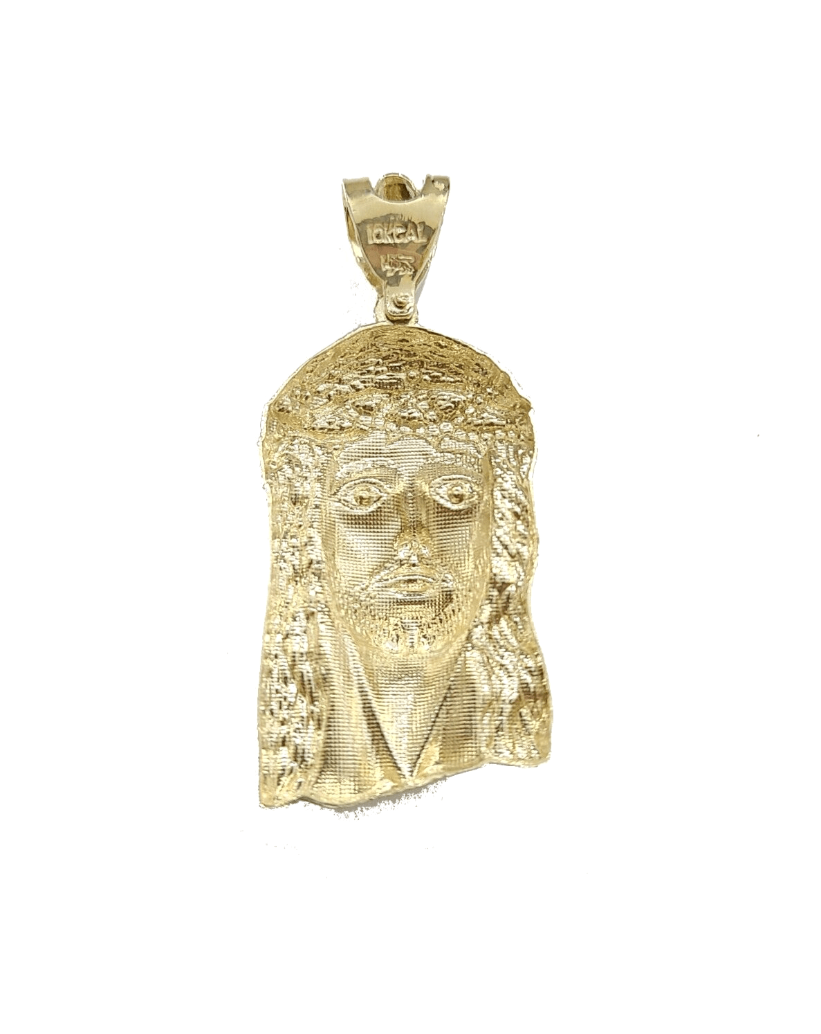 REAL 10k Rope Chain & Jesus Head Charm Pendant 7mm 18" - 28" Necklace & Jesus Face - GoldenlinQ