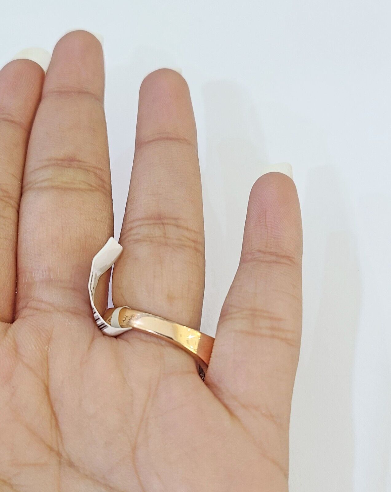 REAL 10k Rose Gold Diamond Mens Ring Engagement Wedding Genuine - GoldenlinQ