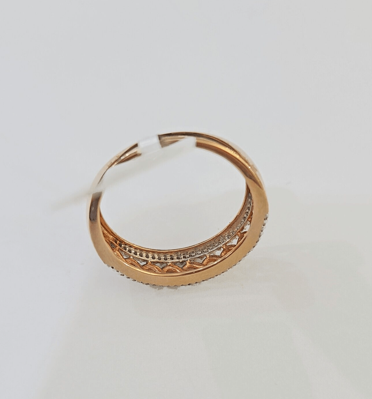 REAL 10k Rose Gold Diamond Mens Ring Engagement Wedding Genuine - GoldenlinQ