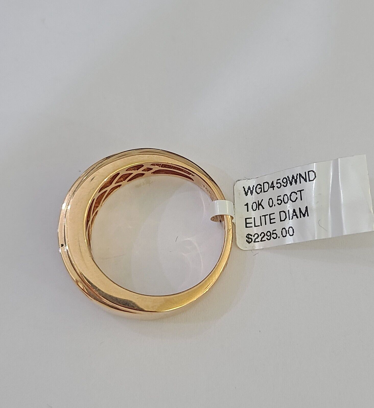 REAL 10k Rose Gold Diamond Mens Ring Engagement Wedding Genuine - GoldenlinQ