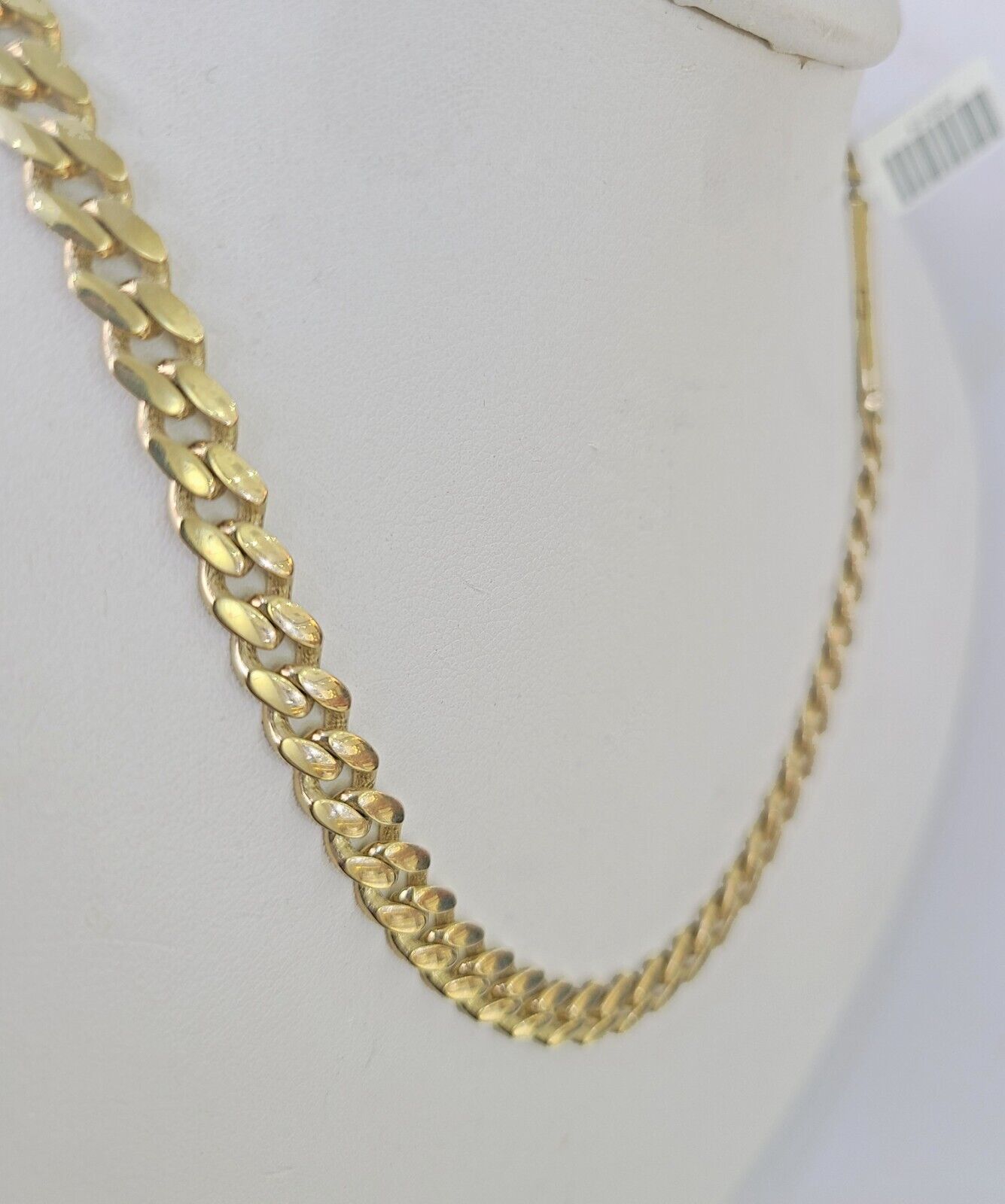 Real 10k Royal Monaco Chain 6mm 20 inches Yellow Gold Necklace Men Women - GoldenlinQ