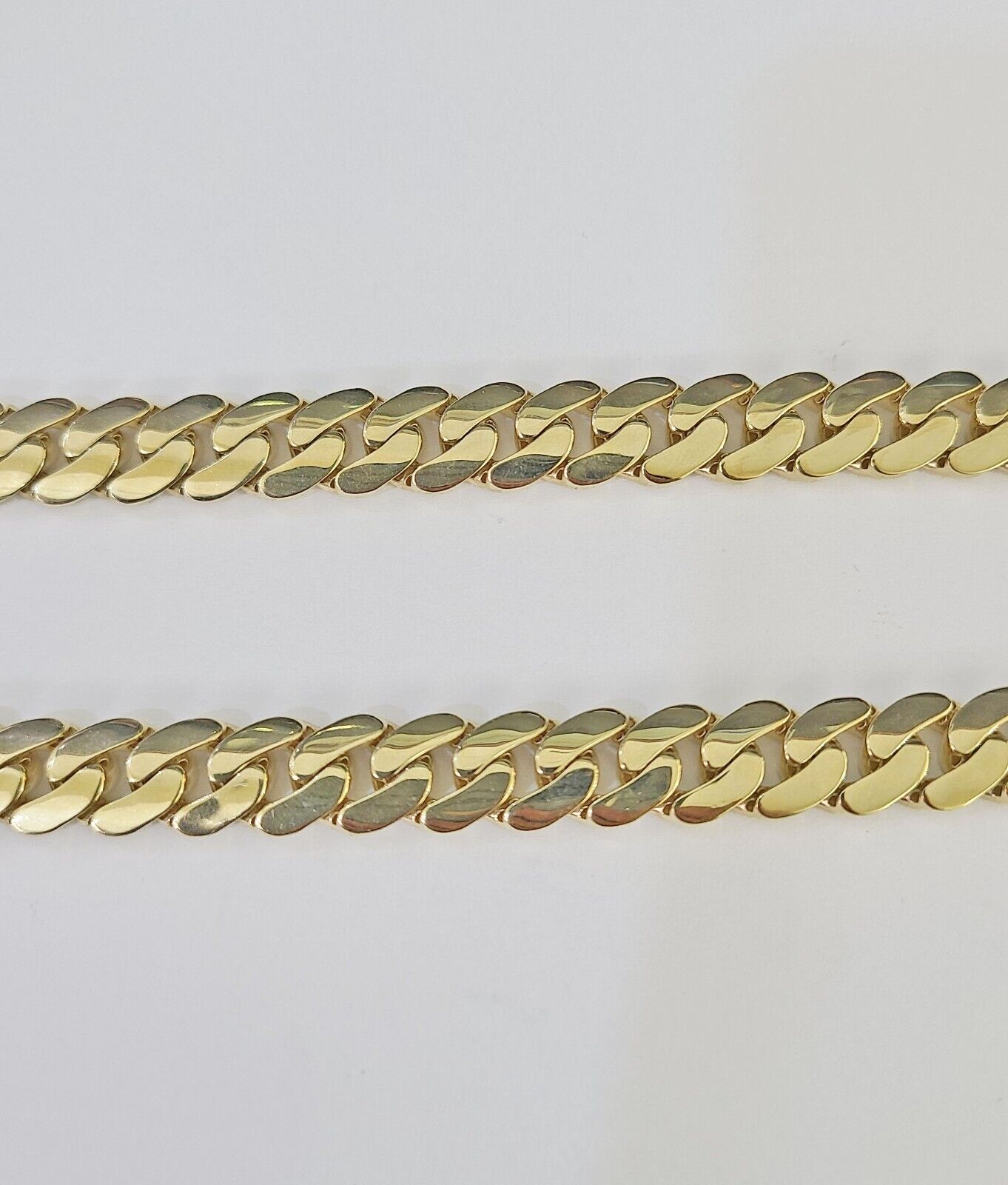 Real 10K Royal Monaco Chain Box Clasp 9mm Gold Necklace 10Kt 24" Genuine - GoldenlinQ