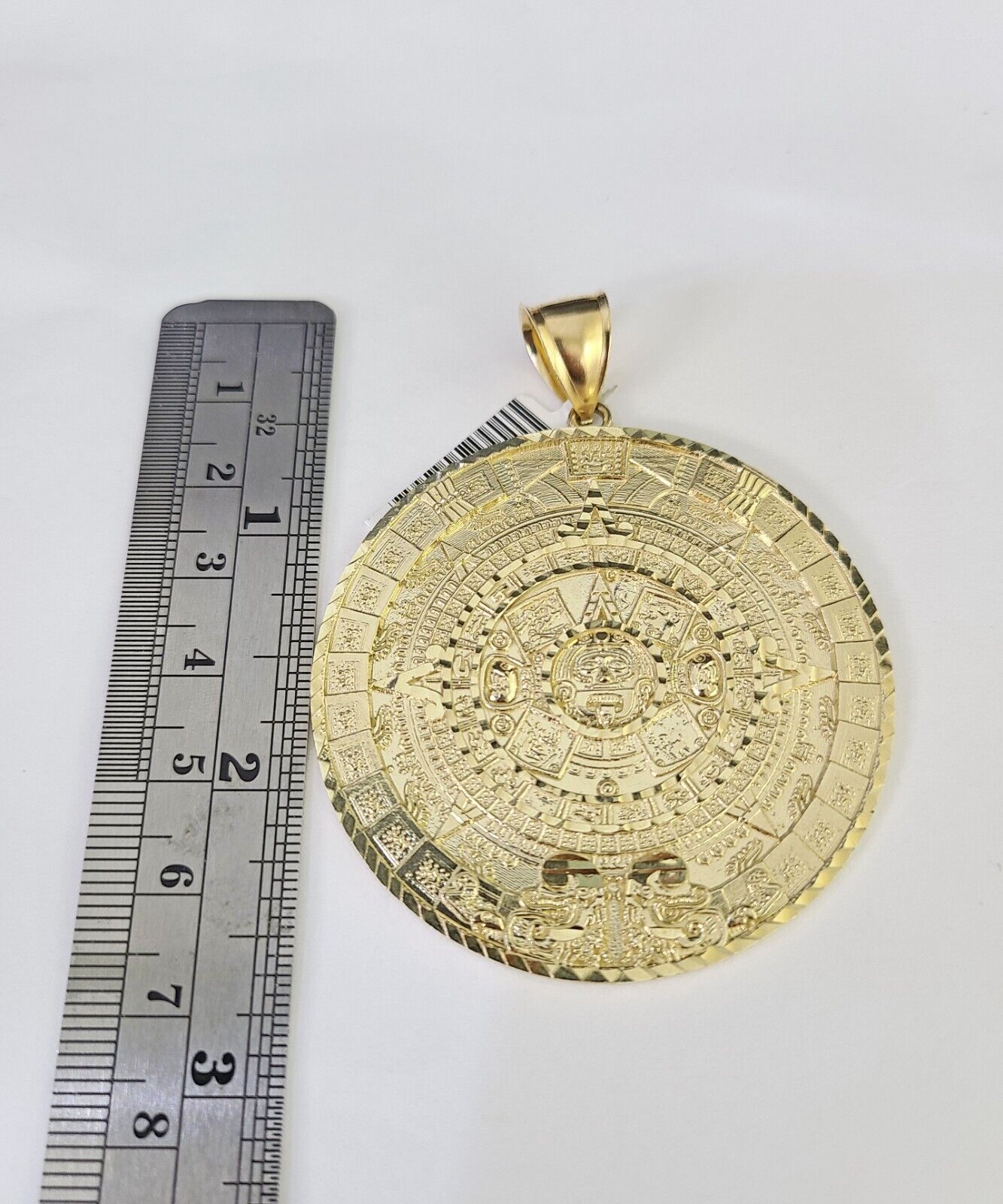 Real 10k Solid Rope Chain Mayan Calendar Charm Set 6mm 20" - 30" Inch Necklace - GoldenlinQ