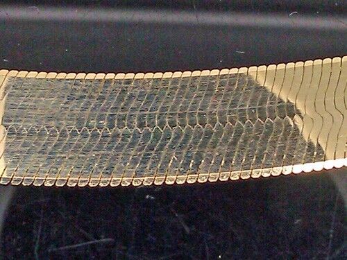 Real 10K Solid Yellow Gold Chain Herringbone Necklace 10mm Thick 22" inch Length - GoldenlinQ