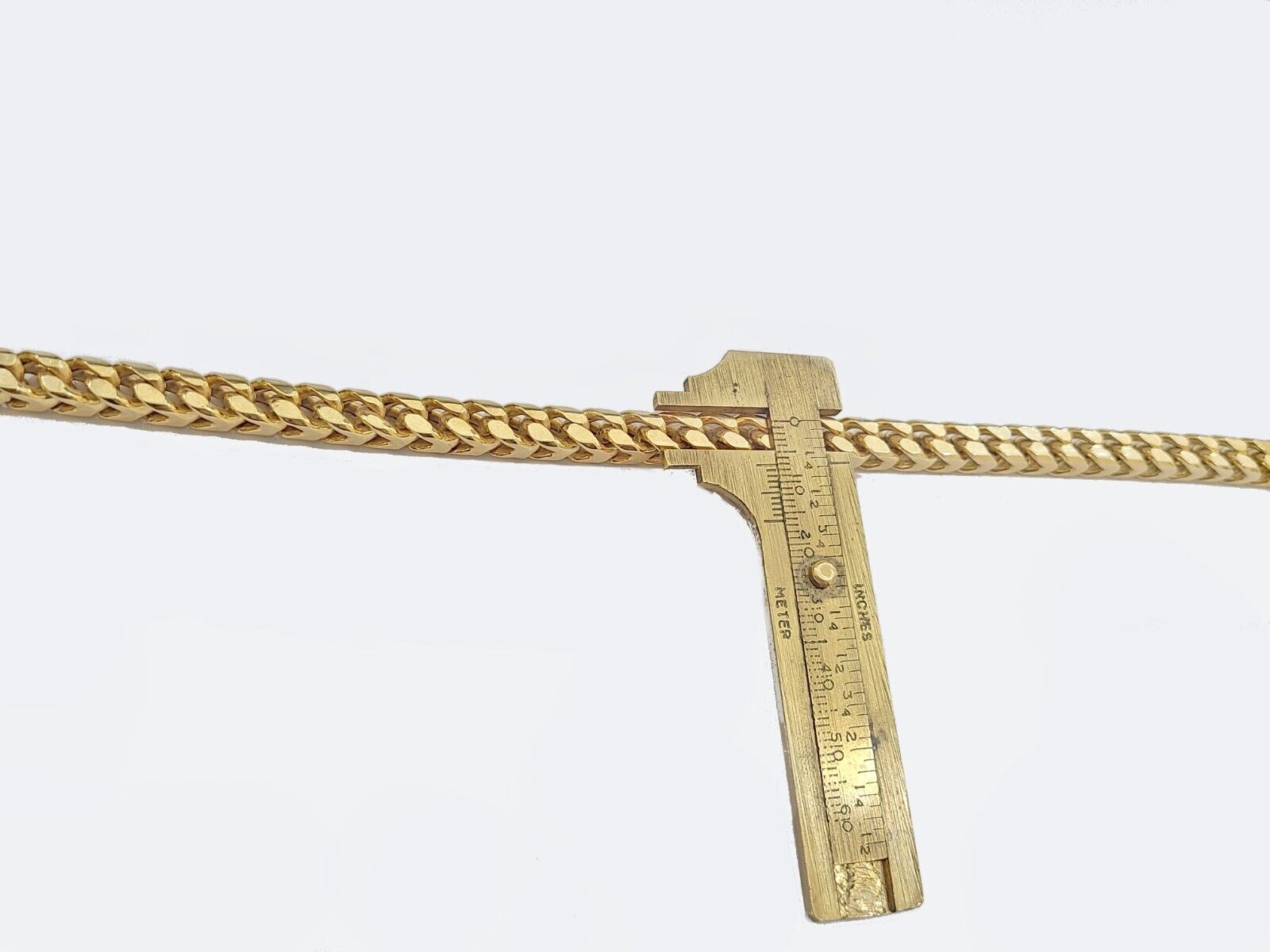 Real 10k Solid Yellow Gold Franco Chain 7mm 26" Inch 10kt Necklace Lobster Lock - GoldenlinQ