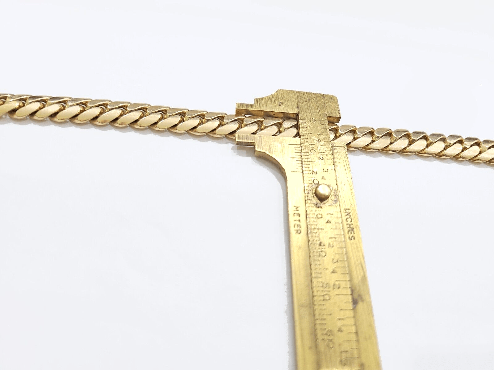 Real 10k Solid Yellow Gold Necklace Miami Cuban Chain 9mm 26" inch 10kt Unisex - GoldenlinQ