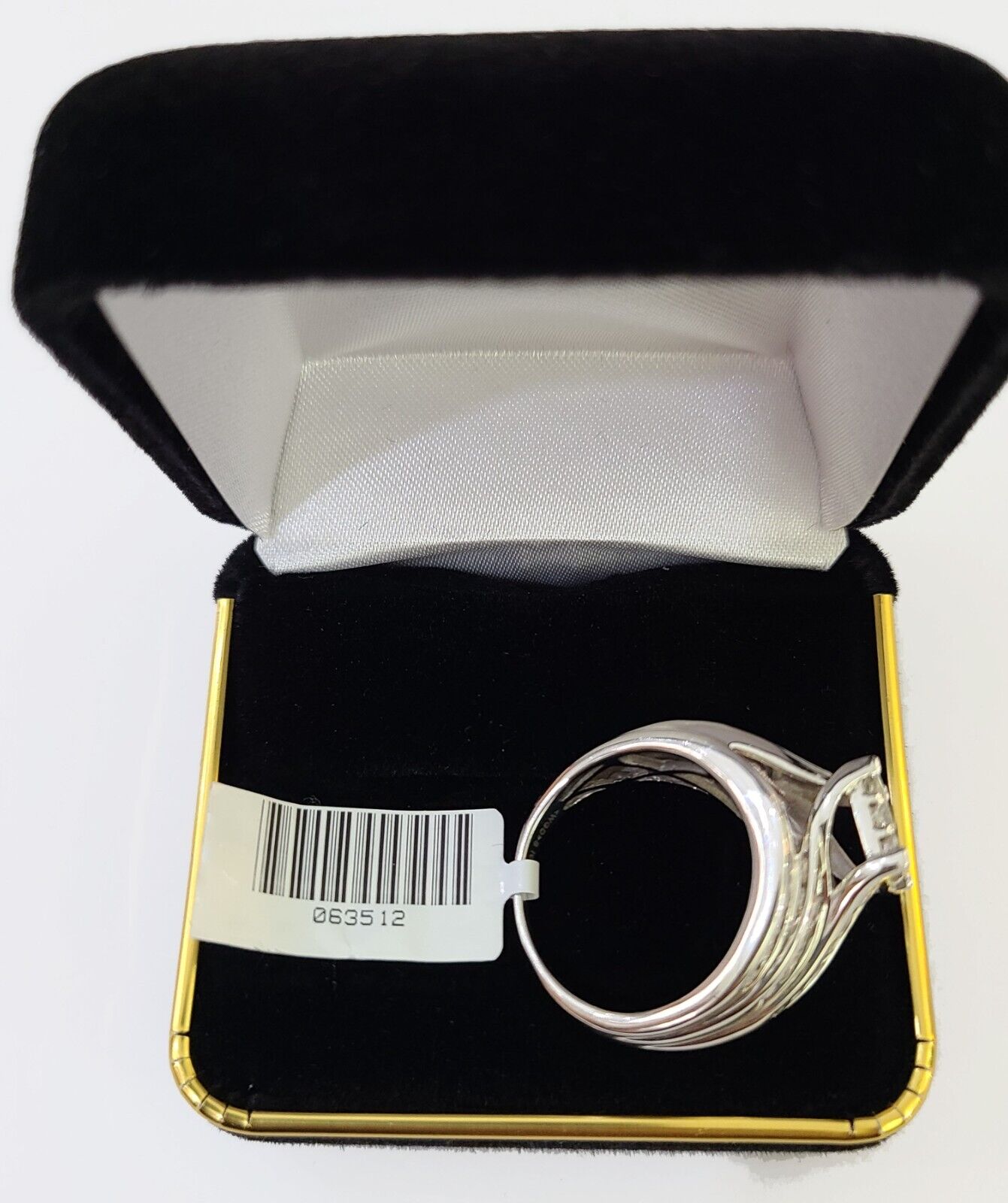 REAL 10k White Gold Diamond Ring 1.50 CT Size 7 Square Shaped Engagement Ring - GoldenlinQ