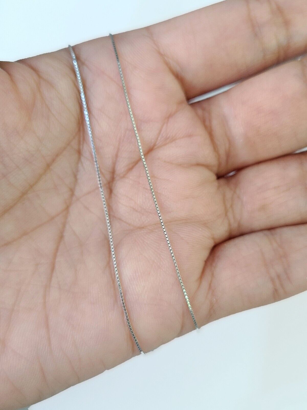 Real 10k White Gold Heart Diamond Mom Pendant Box Chain Necklace Set Women - GoldenlinQ