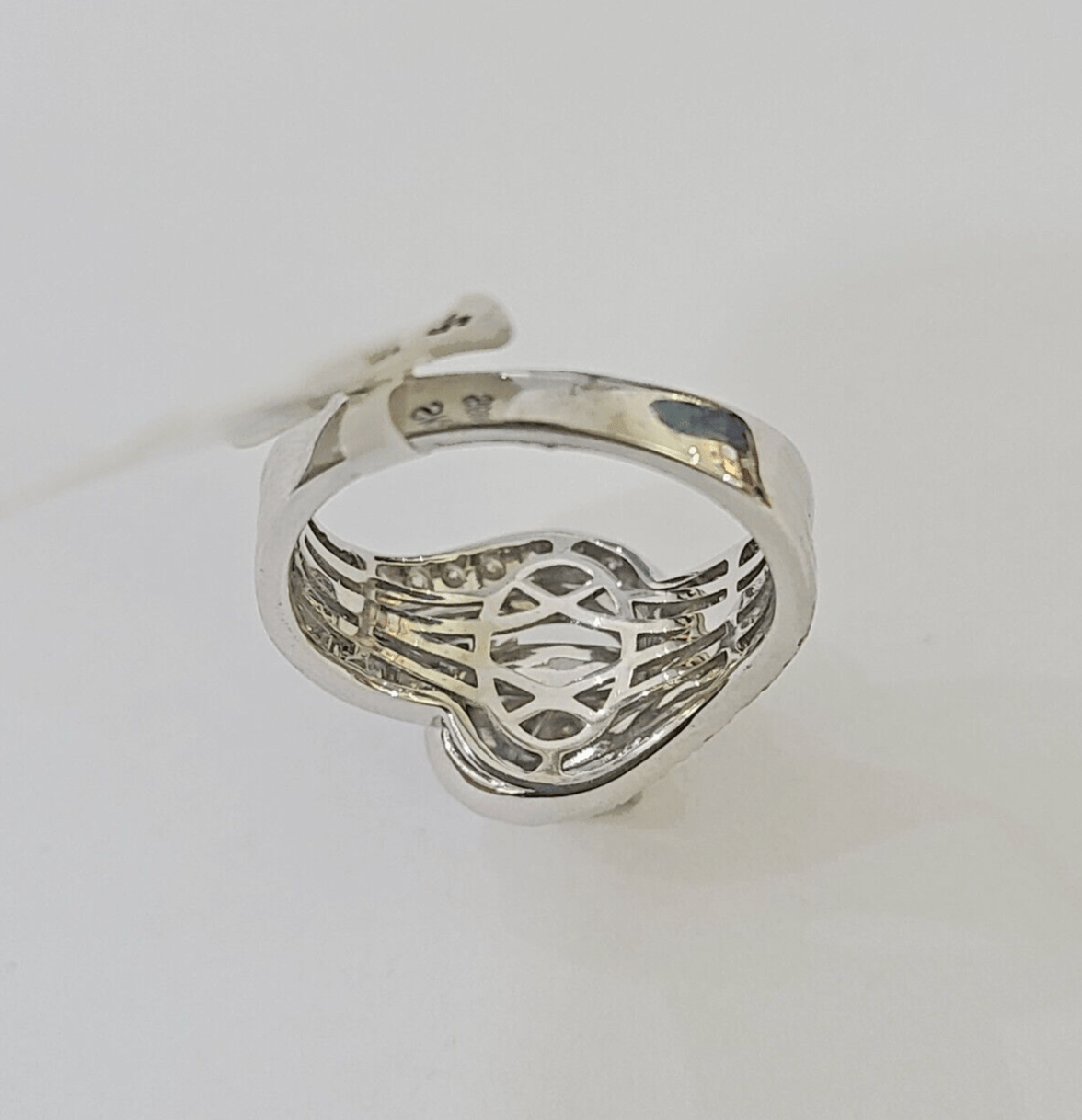 Real 10k White Yellow Gold Diamond Ring Womens Ring Genuine 10Kt - GoldenlinQ