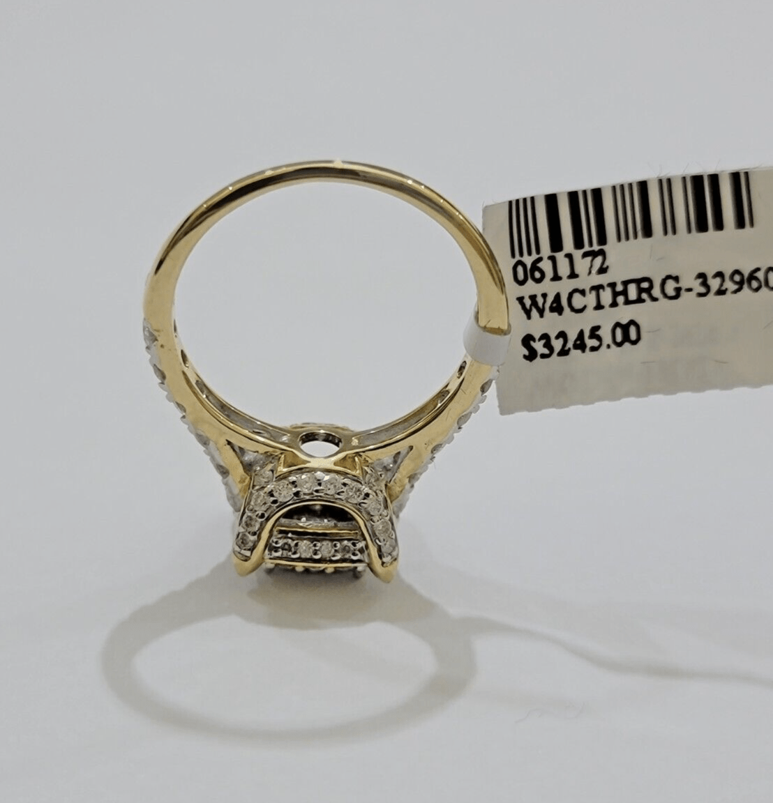 Real 10k Yellow Gold 1.35CT Diamond Ring Women Band Natural Genuine Wedding SALE - GoldenlinQ