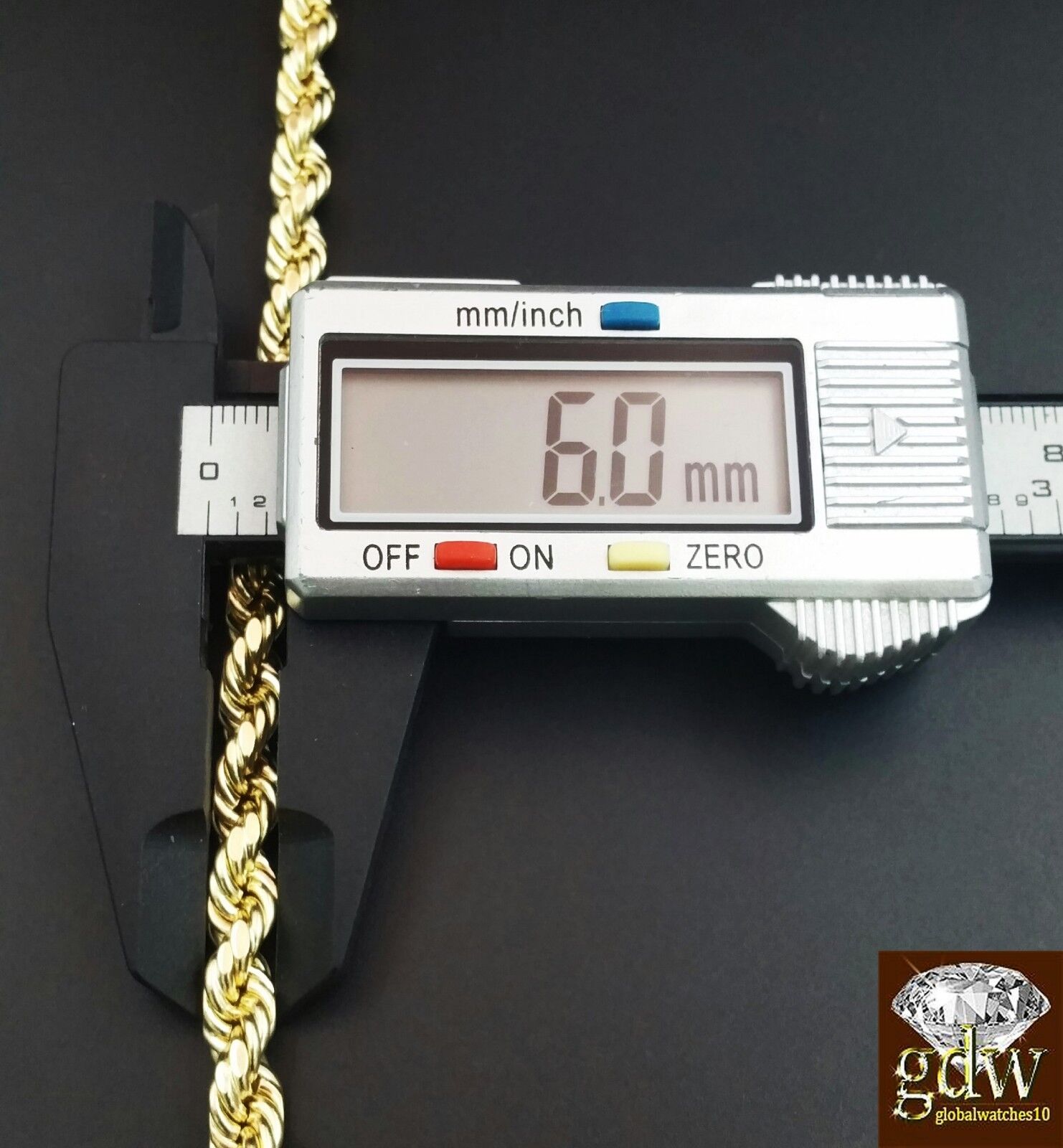 Real 10K Yellow Gold 28" Inch Rope Chain Necklace Cross Pendant Charm - GoldenlinQ