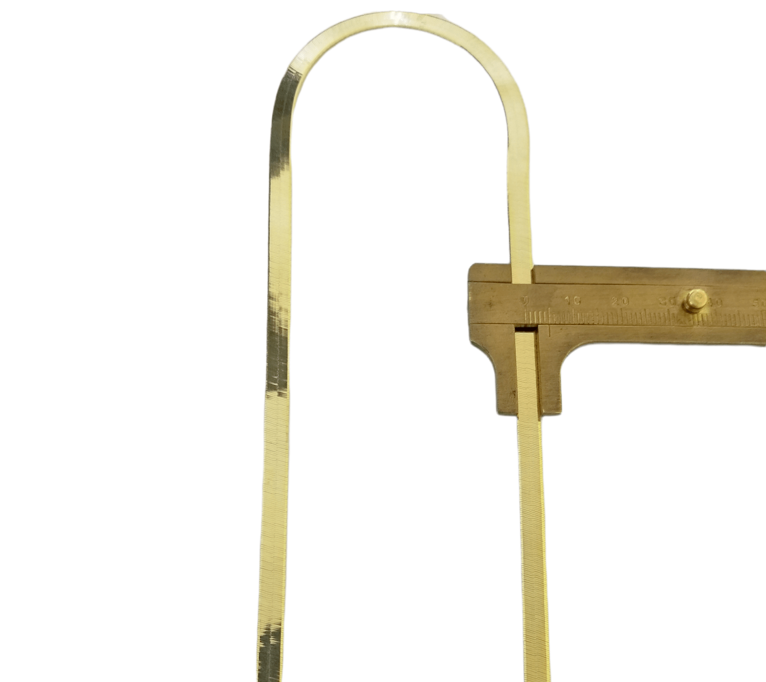 Real 10K Yellow Gold 5mm Herring Bone Chain Necklace 20 Inch Lobster lock - GoldenlinQ