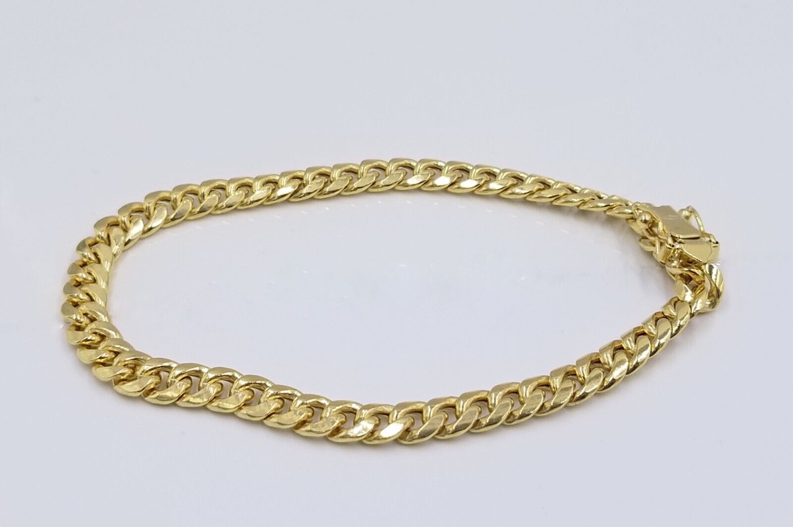 Real 10k Yellow Gold 6mm Miami Cuban Link Bracelet 8" inch Men and Women - GoldenlinQ