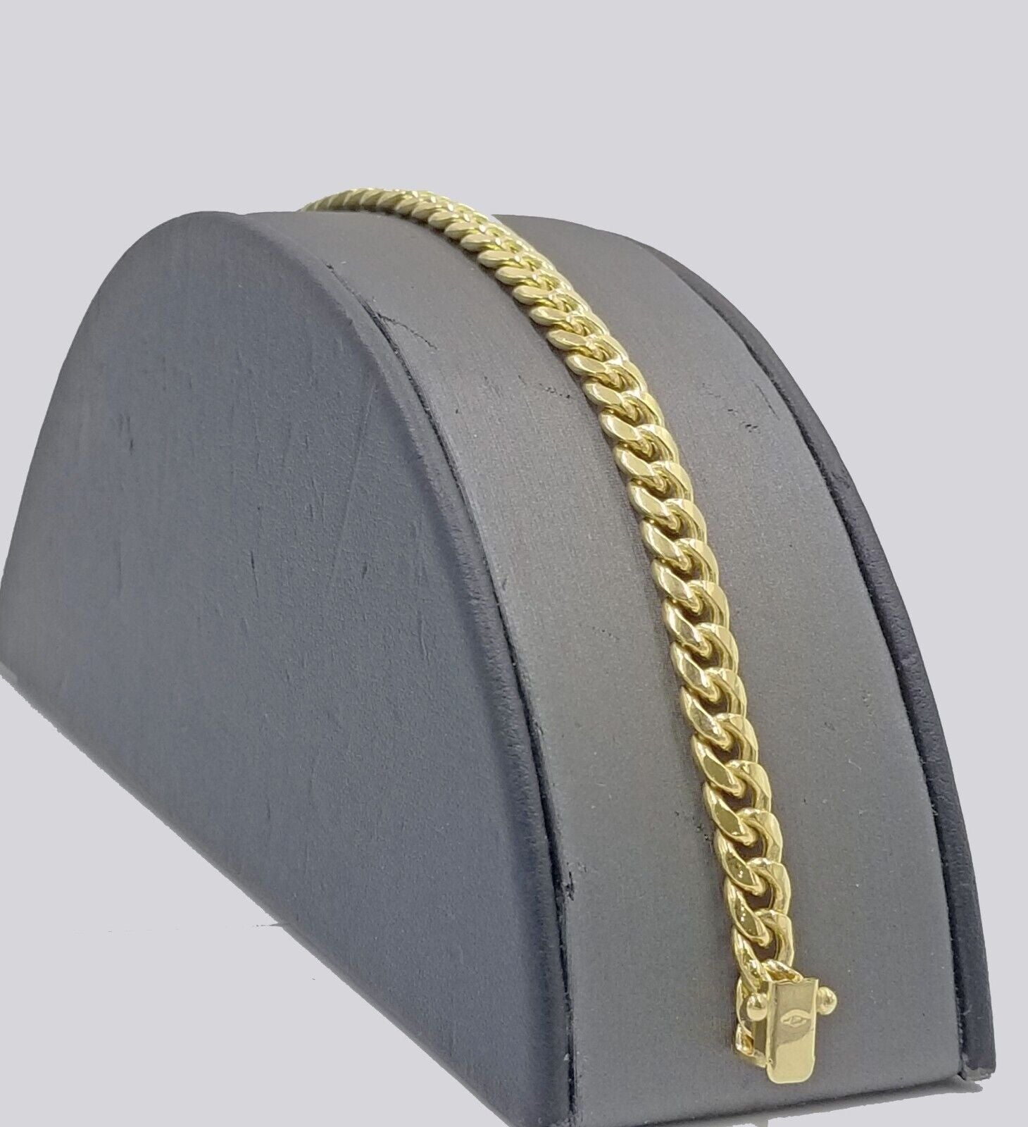 Real 10k Yellow Gold 6mm Miami Cuban Link Bracelet 8" inch Men and Women - GoldenlinQ