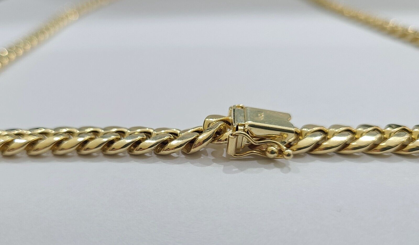 Real 10k Yellow Gold 8mm Miami Cuban Chain Necklace 18'' - 30'' inch 10kt Unisex - GoldenlinQ