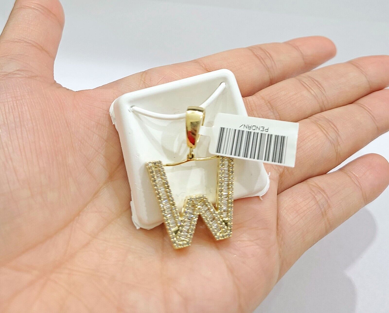 Real 10K Yellow Gold Alphabets Diamond Cut Charm A - Z Pendant Initials - GoldenlinQ